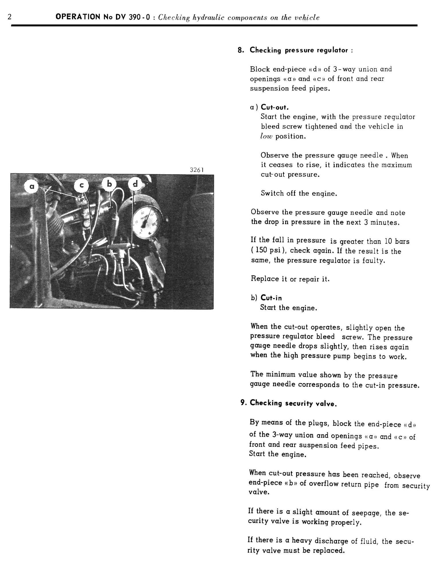 Check hydraulic parts on vehicle, page 207 of 454 — 814 Repair Manual — Volume I