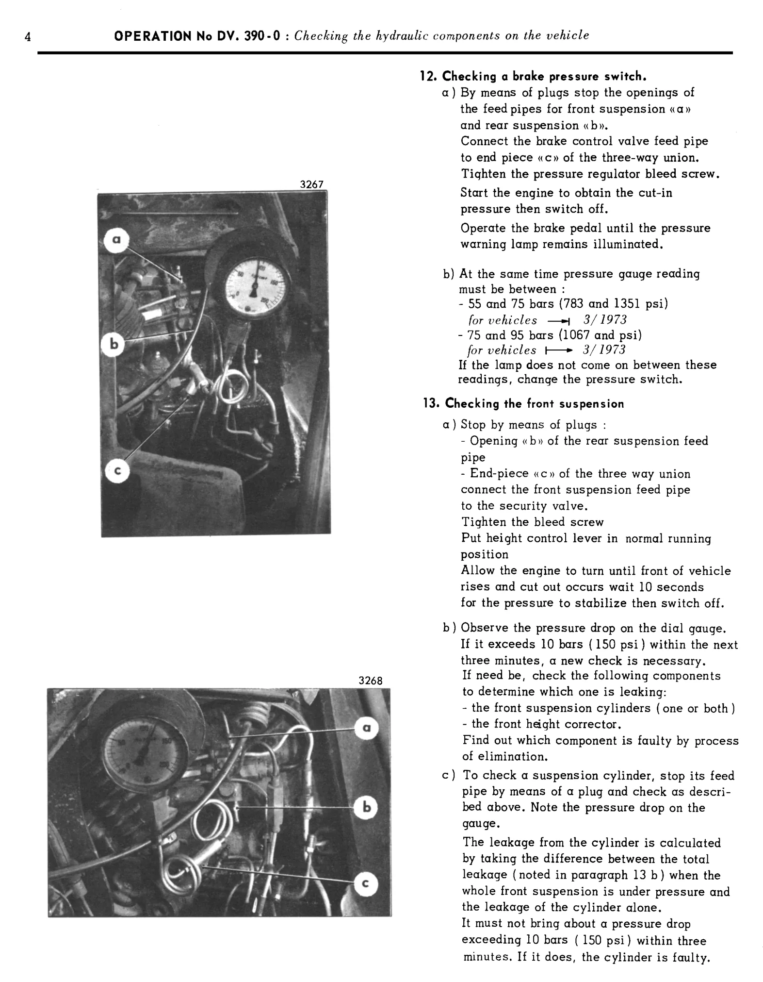 Check hydraulic parts on vehicle, page 209 of 454 — 814 Repair Manual — Volume I