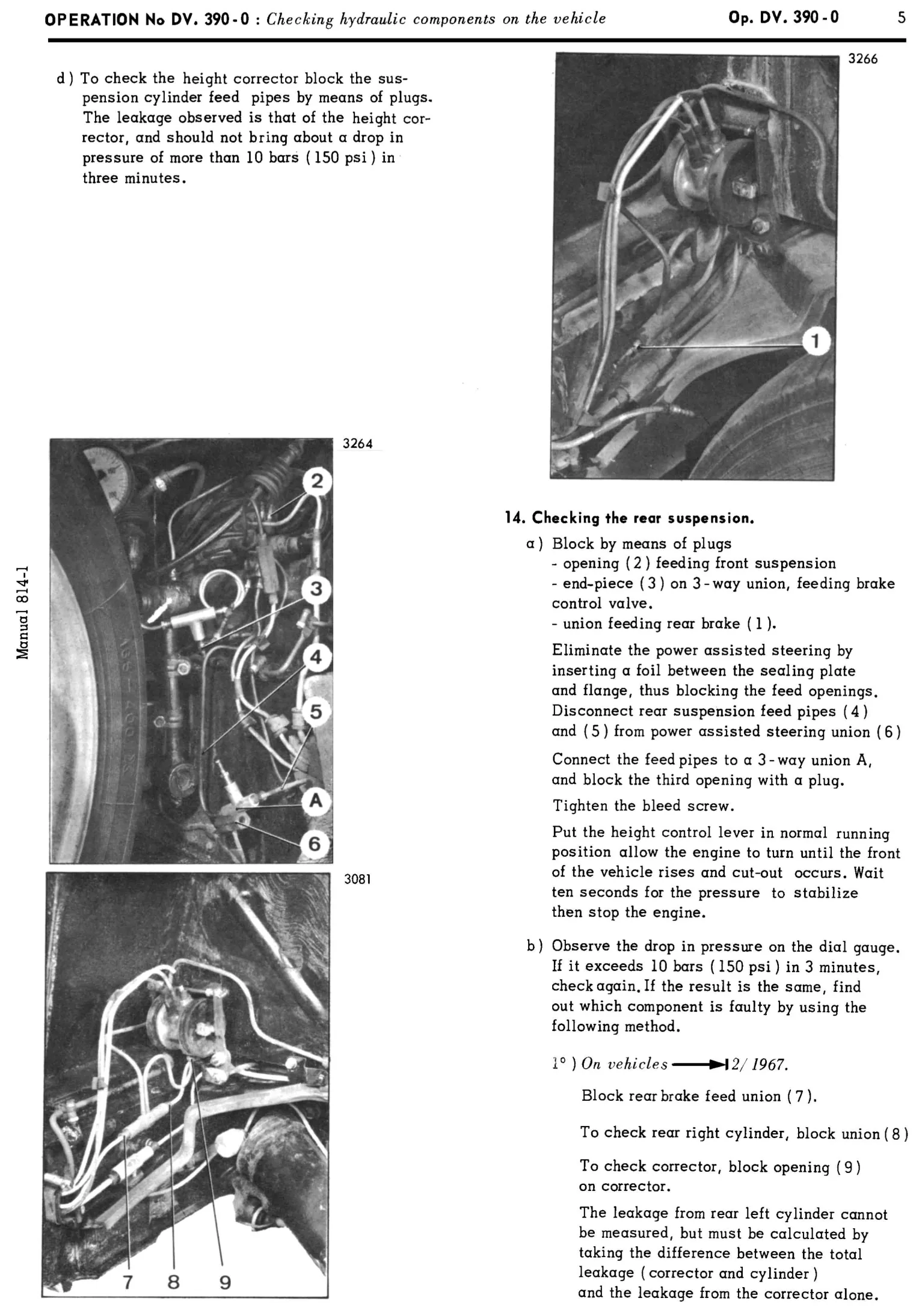 Check hydraulic parts on vehicle, page 210 of 454 — 814 Repair Manual — Volume I
