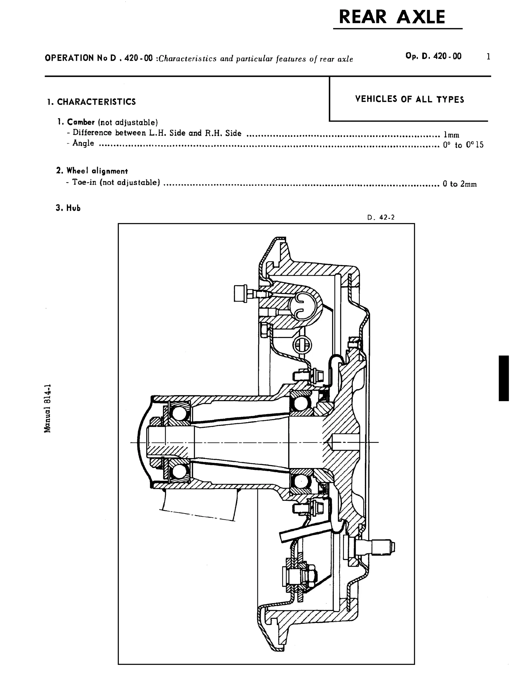 Rear Axle, page 218 of 454 — 814 Repair Manual — Volume I