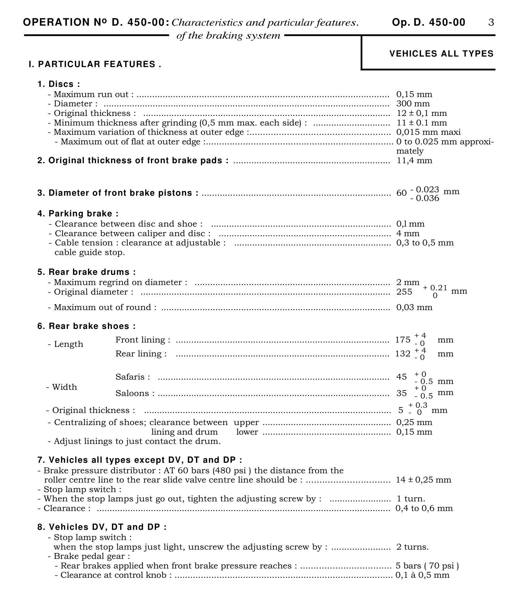 All types - data, page 241 of 454 — 814 Repair Manual — Volume I