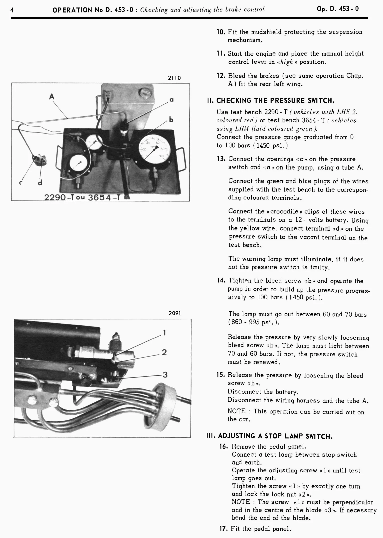 Brake pedal control, page 248 of 454 — 814 Repair Manual — Volume I