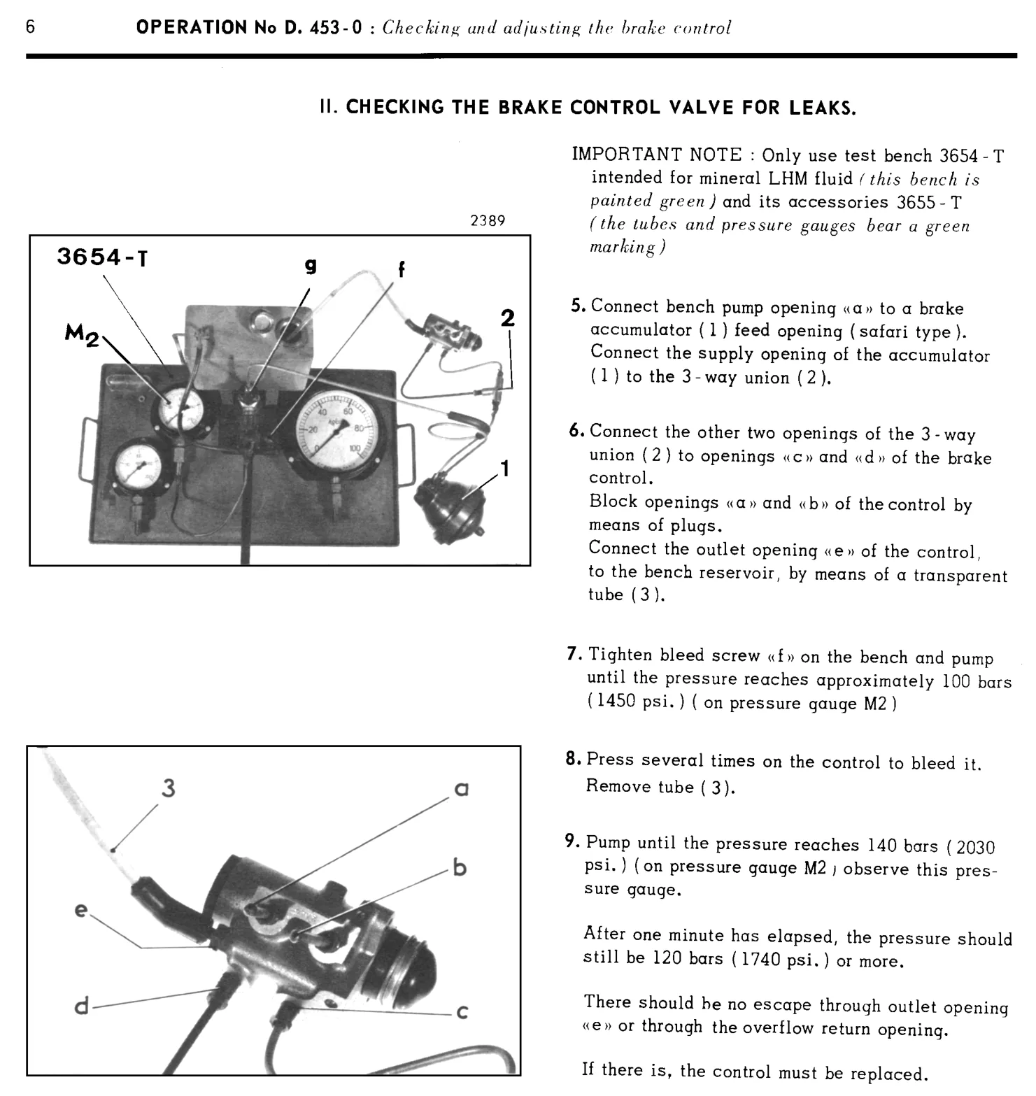 Brake control valve, page 250 of 454 — 814 Repair Manual — Volume I