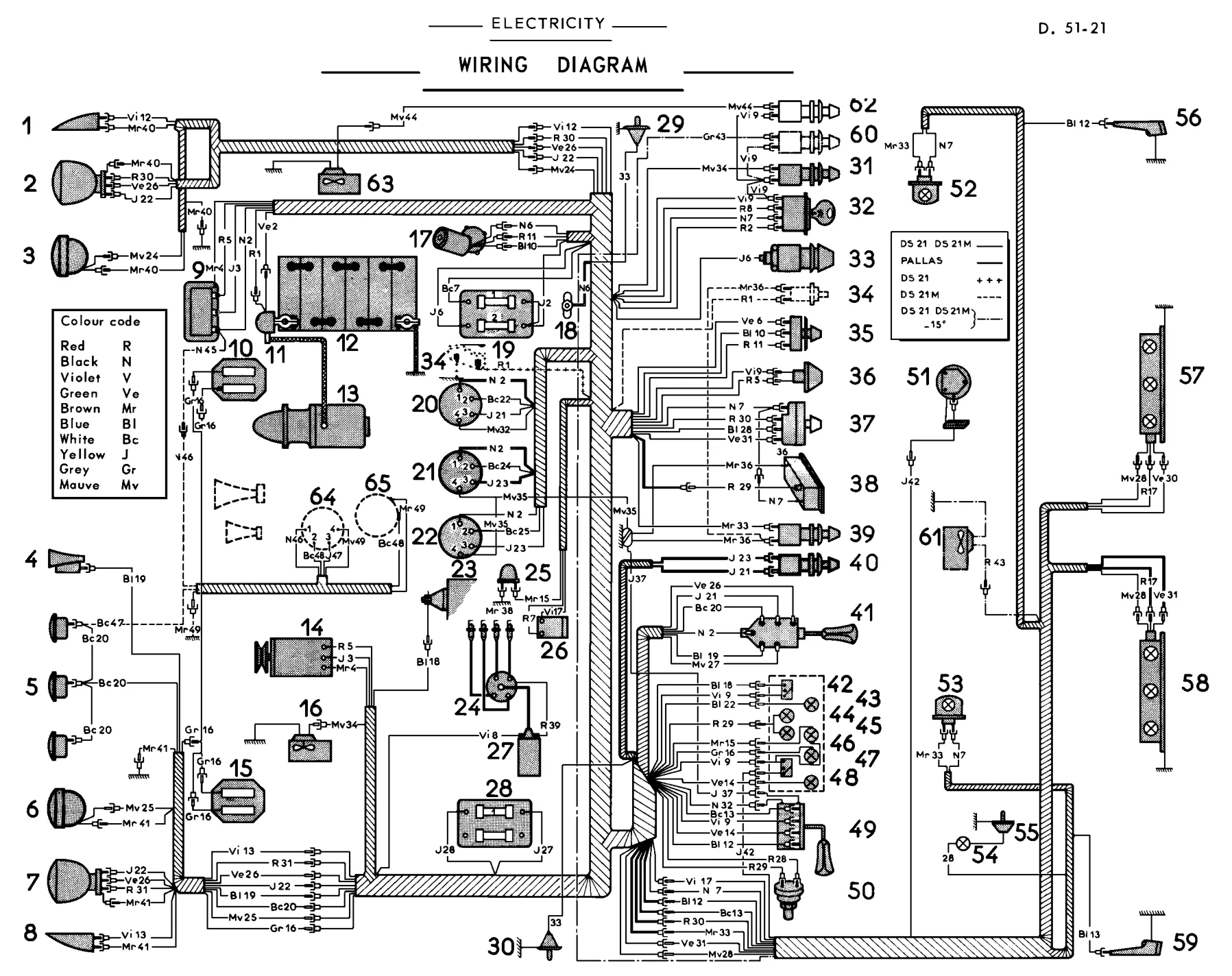 Wiring diagram, page 271 of 454 — 814 Repair Manual — Volume I