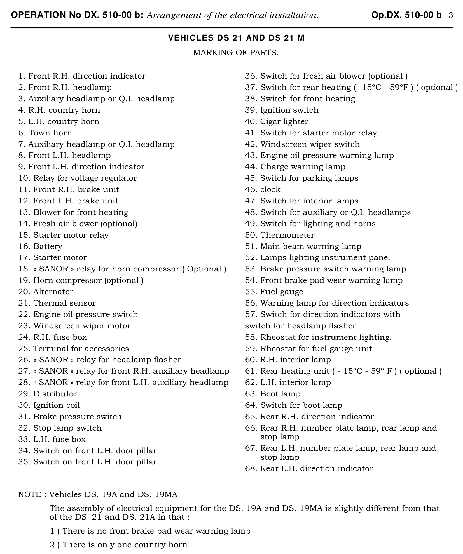 Key to wiring diagram, page 287 of 454 — 814 Repair Manual — Volume I
