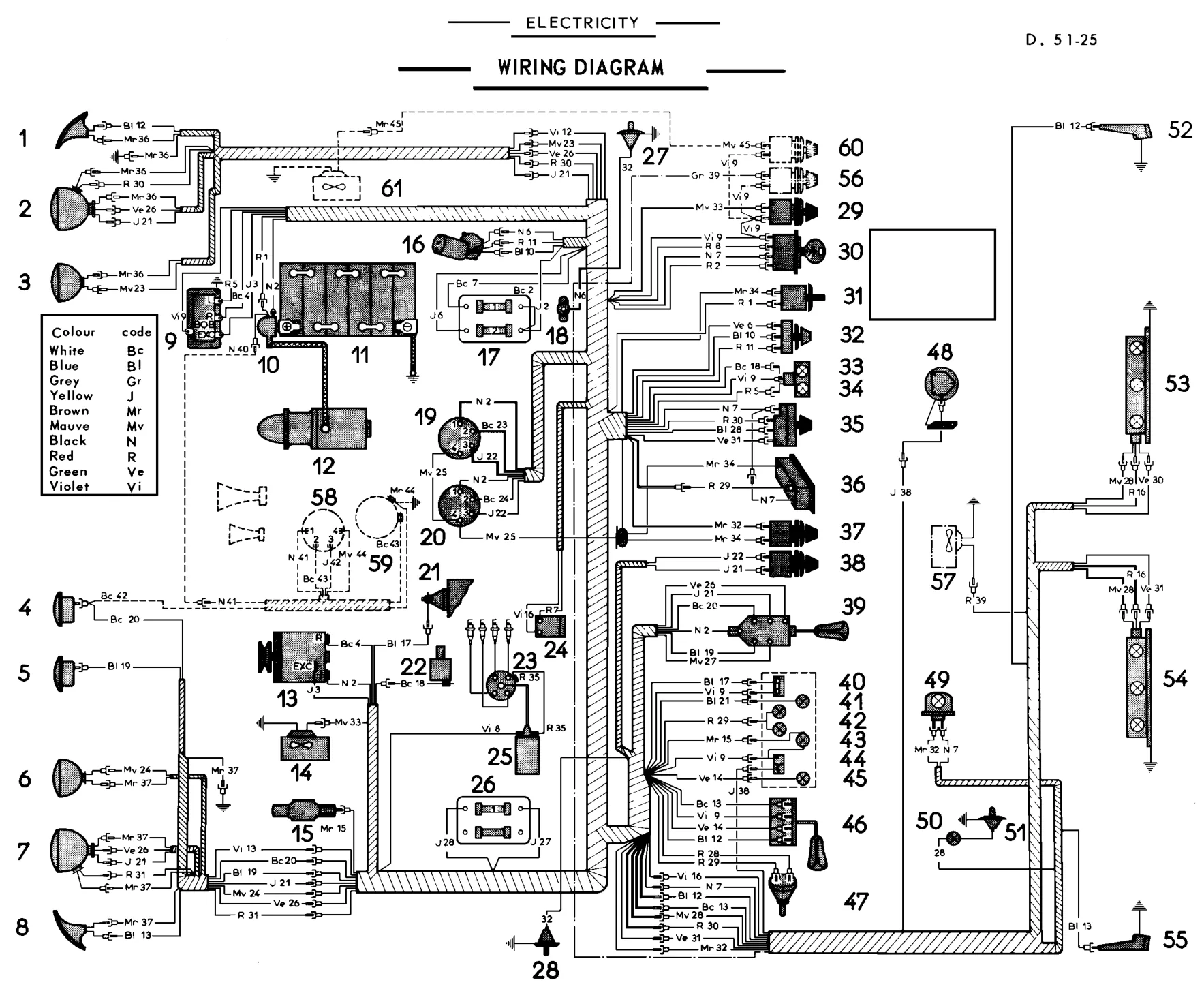 Wiring diagram, page 295 of 454 — 814 Repair Manual — Volume I