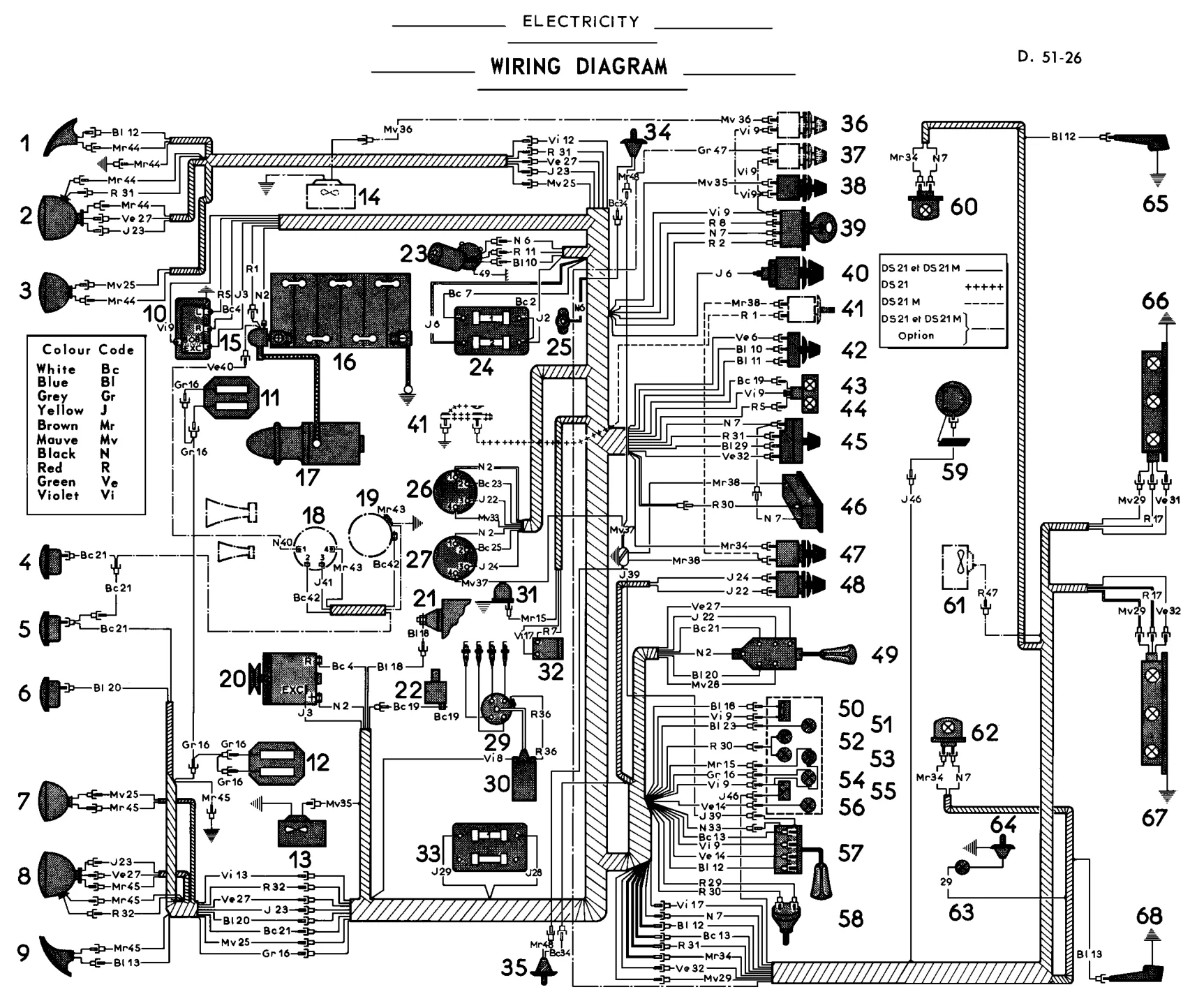 Wiring diagram, page 301 of 454 — 814 Repair Manual — Volume I