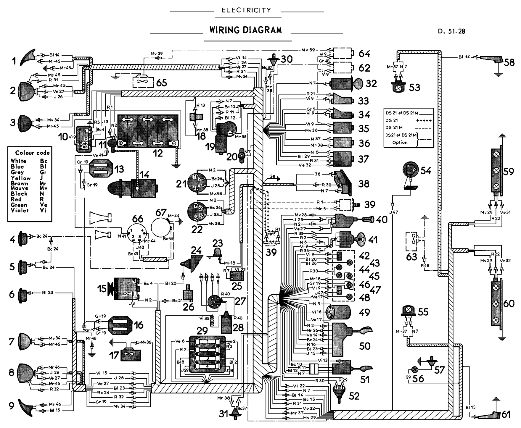 Wiring diagram, page 304 of 454 — 814 Repair Manual — Volume I