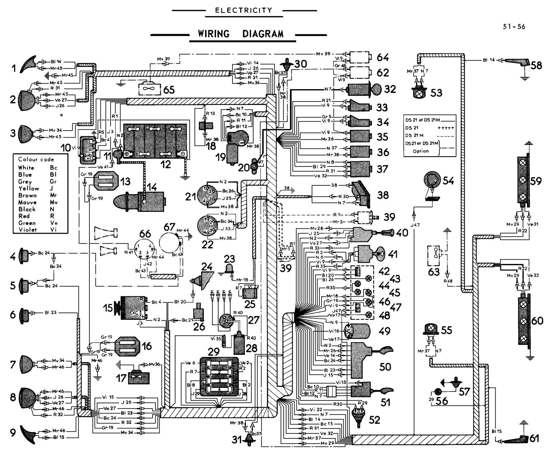 Wiring diagram, page 320 of 454 — 814 Repair Manual — Volume I