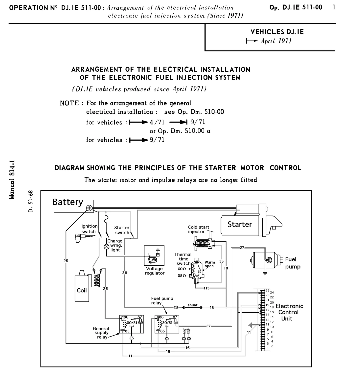 DJ.IE from April '71, page 380 of 454 — 814 Repair Manual — Volume I