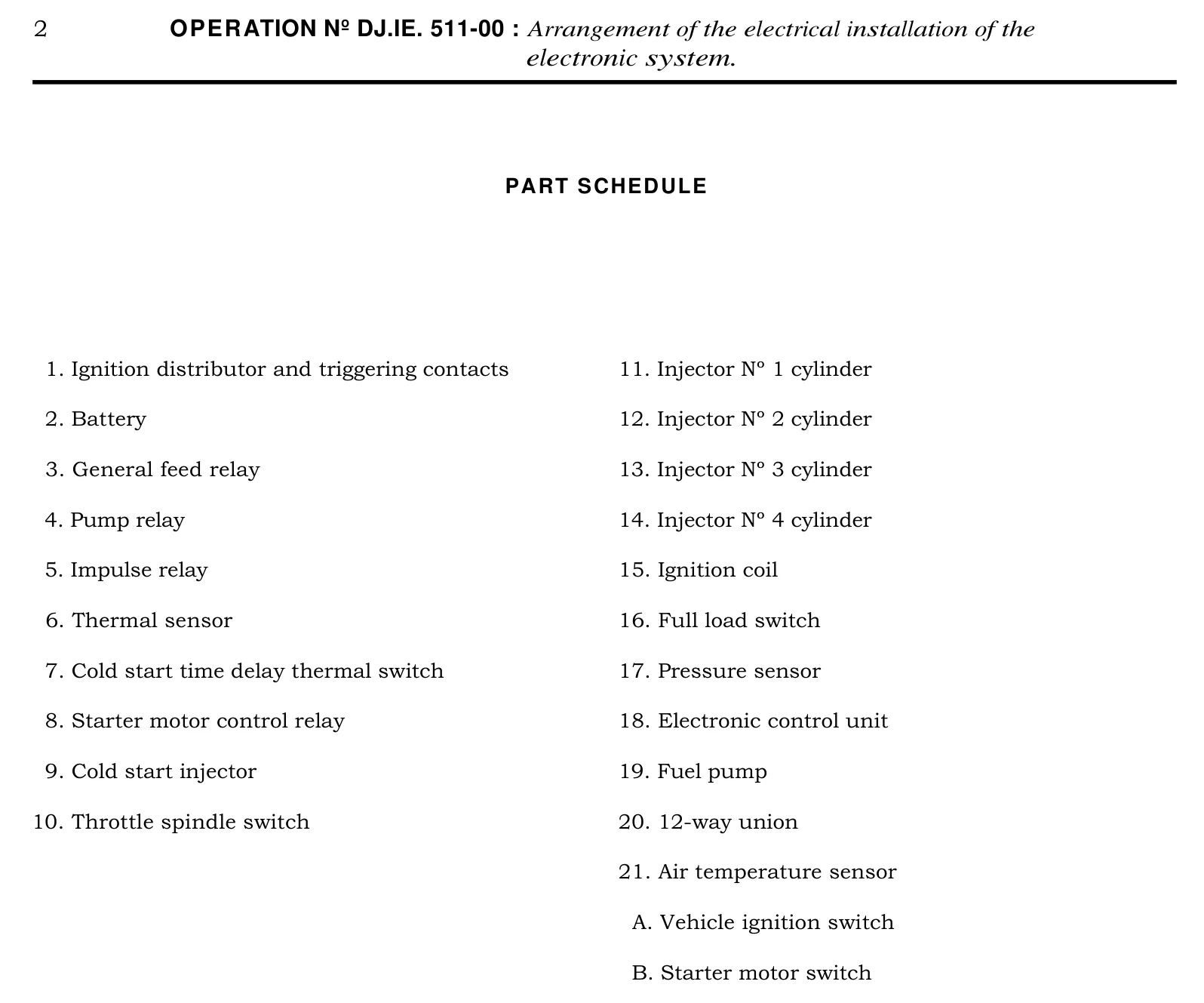 Key to wiring diagram, page 382 of 454 — 814 Repair Manual — Volume I