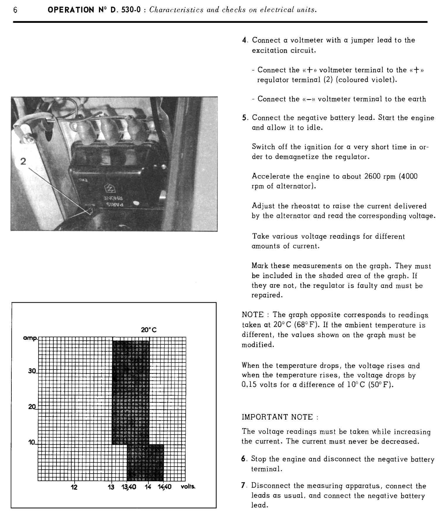 Voltage regulator adjustment, page 394 of 454 — 814 Repair Manual — Volume I
