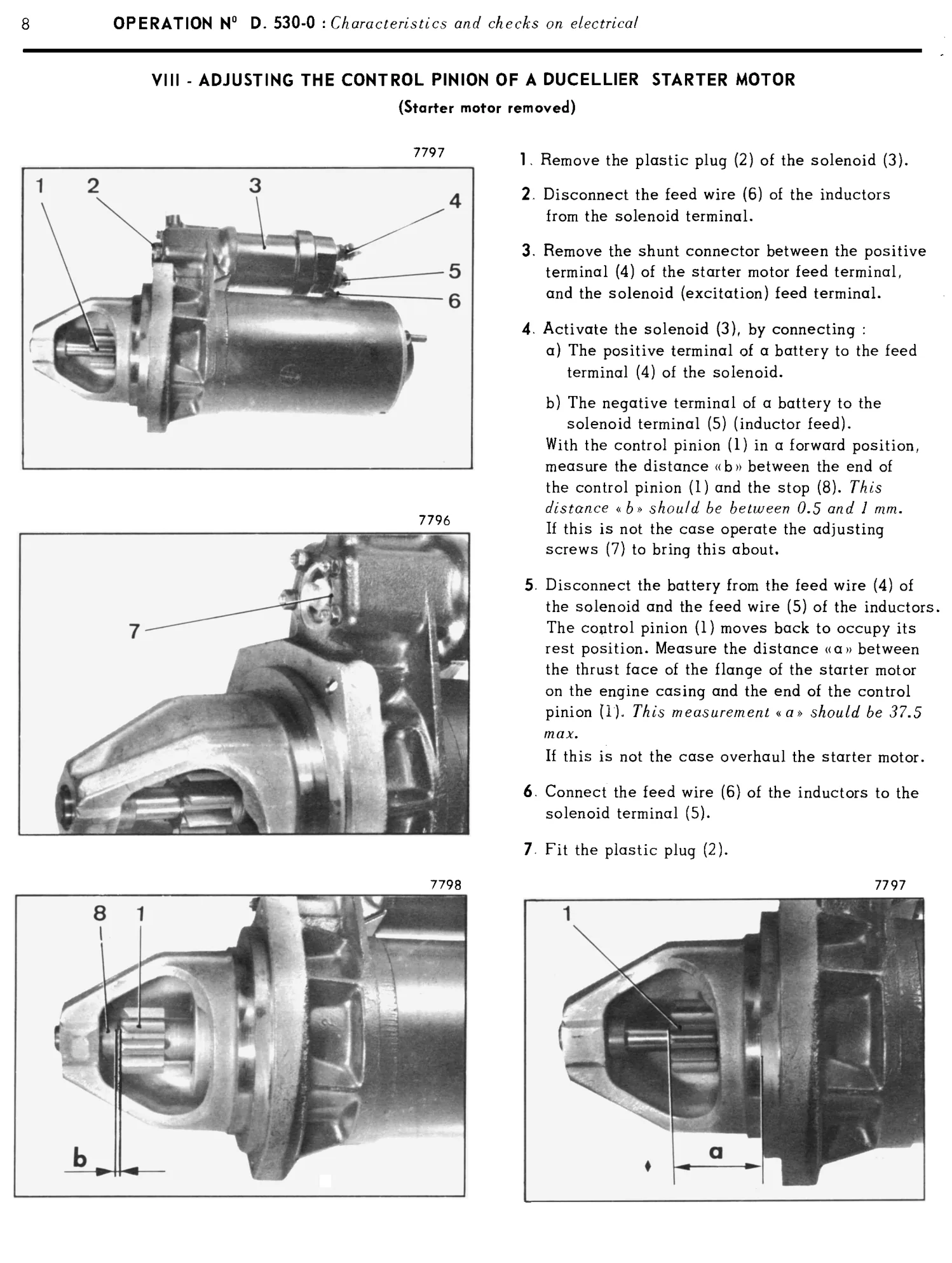 Starter adjustment, page 396 of 454 — 814 Repair Manual — Volume I