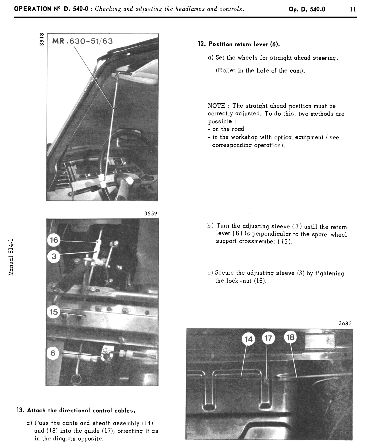 Directional control, page 407 of 454 — 814 Repair Manual — Volume I