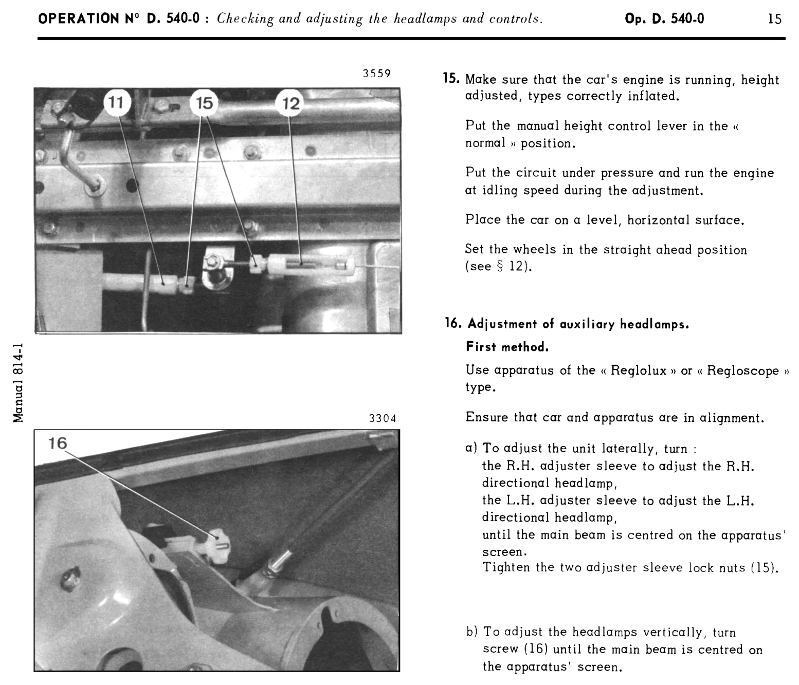 Directional control, page 411 of 454 — 814 Repair Manual — Volume I