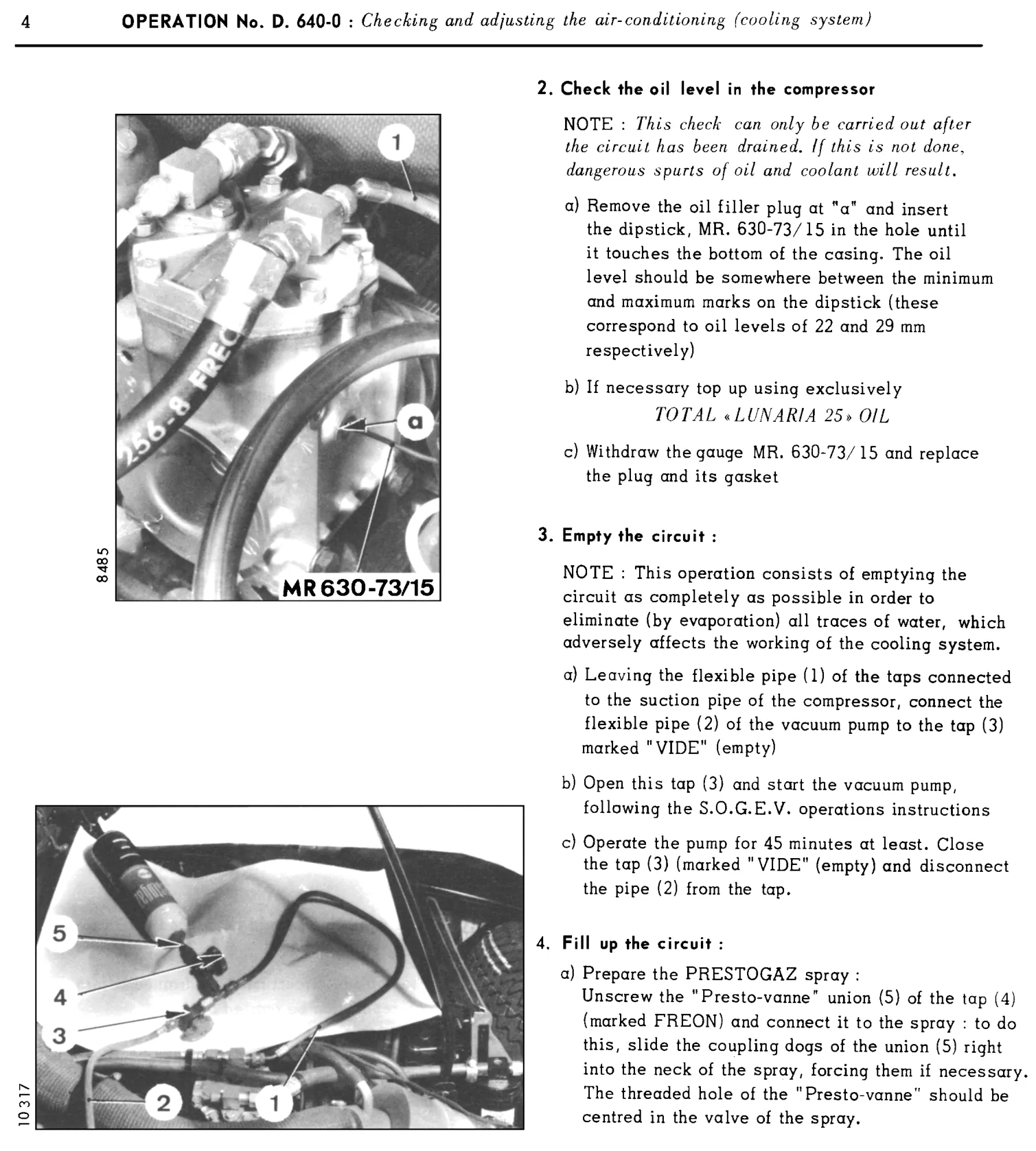 Filling the cooling circuit, page 429 of 454 — 814 Repair Manual — Volume I