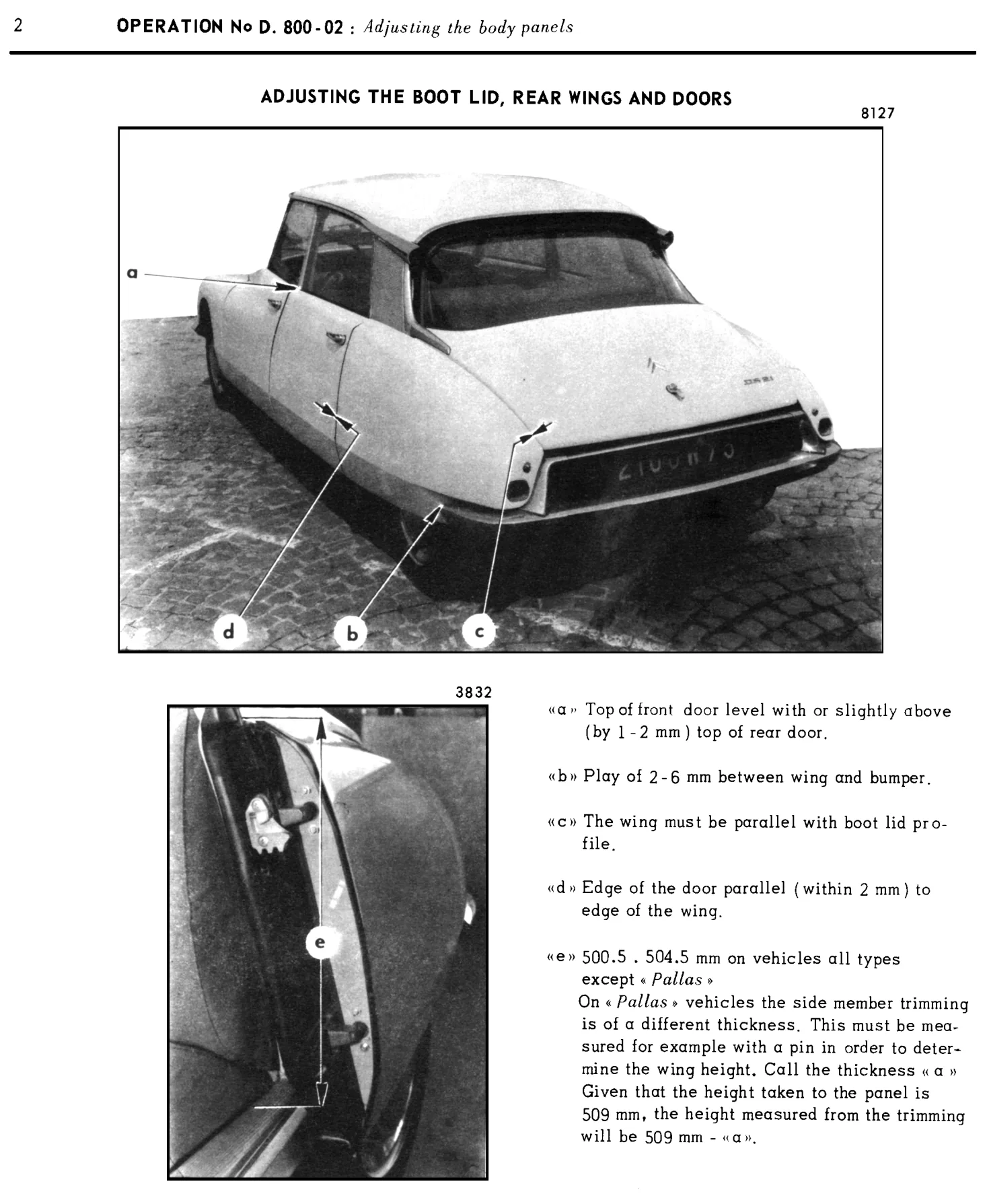 Boot lid, rear wings, doors, page 439 of 454 — 814 Repair Manual — Volume I