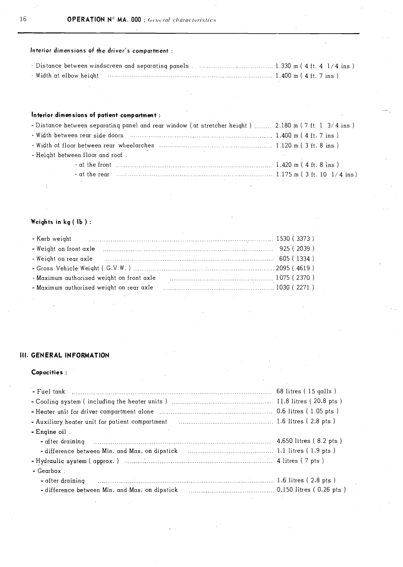 CX2400 Ambulance, page 22 of 389 — CX Repair Manual — Characteristics, Adjustments, Checks