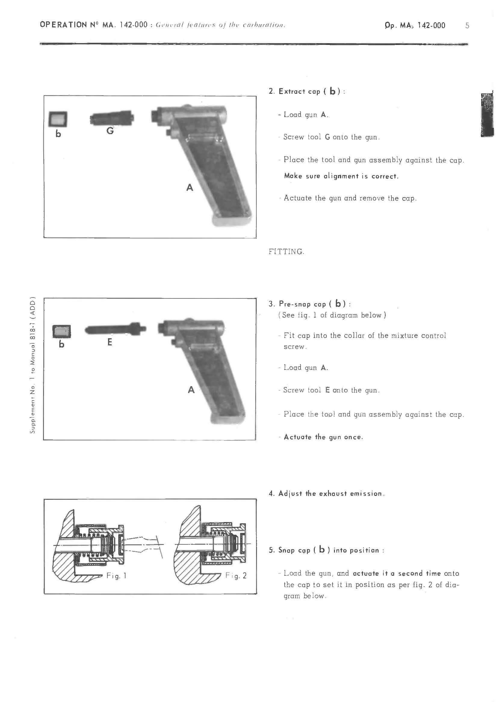 Carburation, page 76 of 389 — CX Repair Manual — Characteristics, Adjustments, Checks