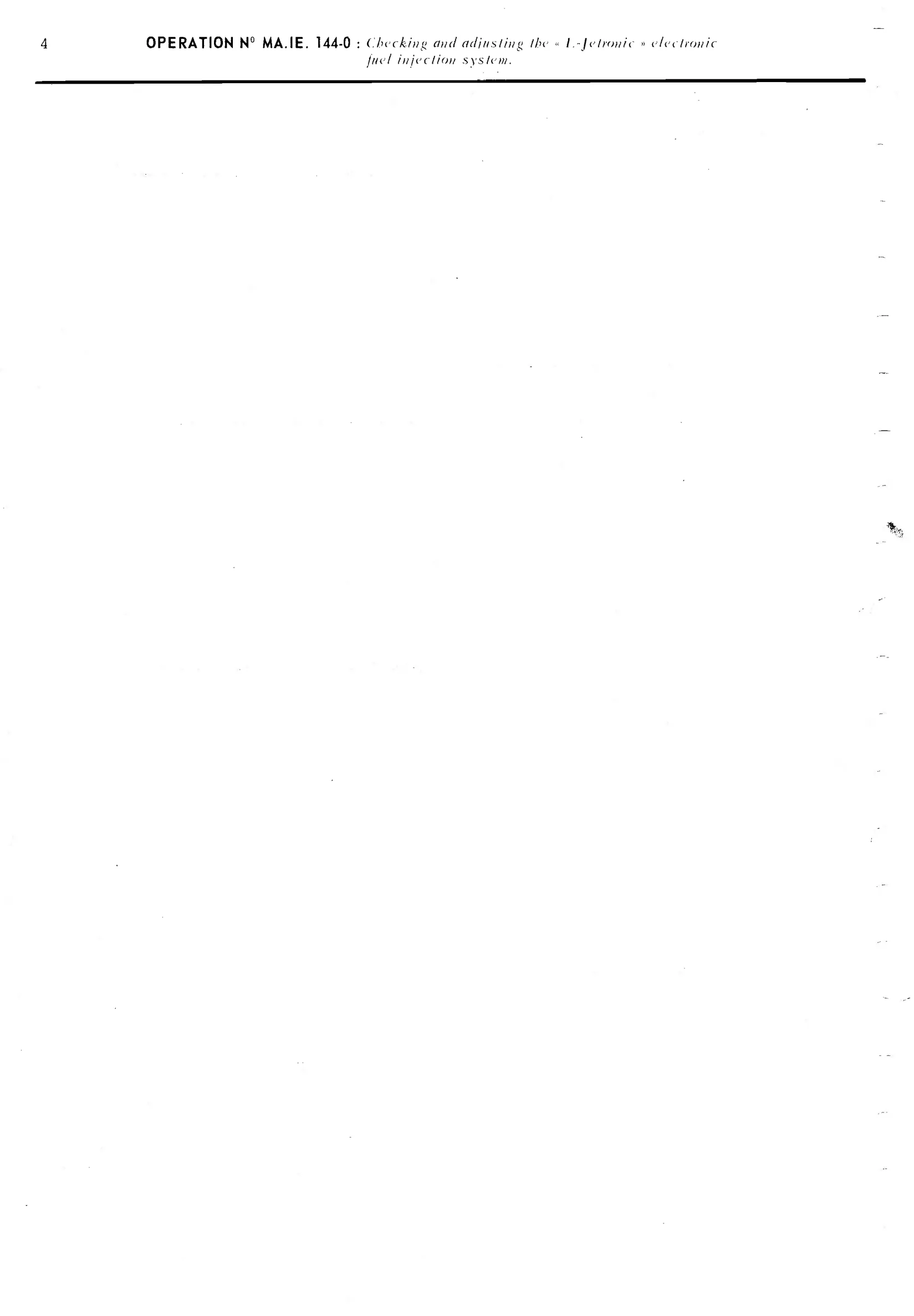 Engine starts, then stops, page 121 of 389 — CX Repair Manual — Characteristics, Adjustments, Checks