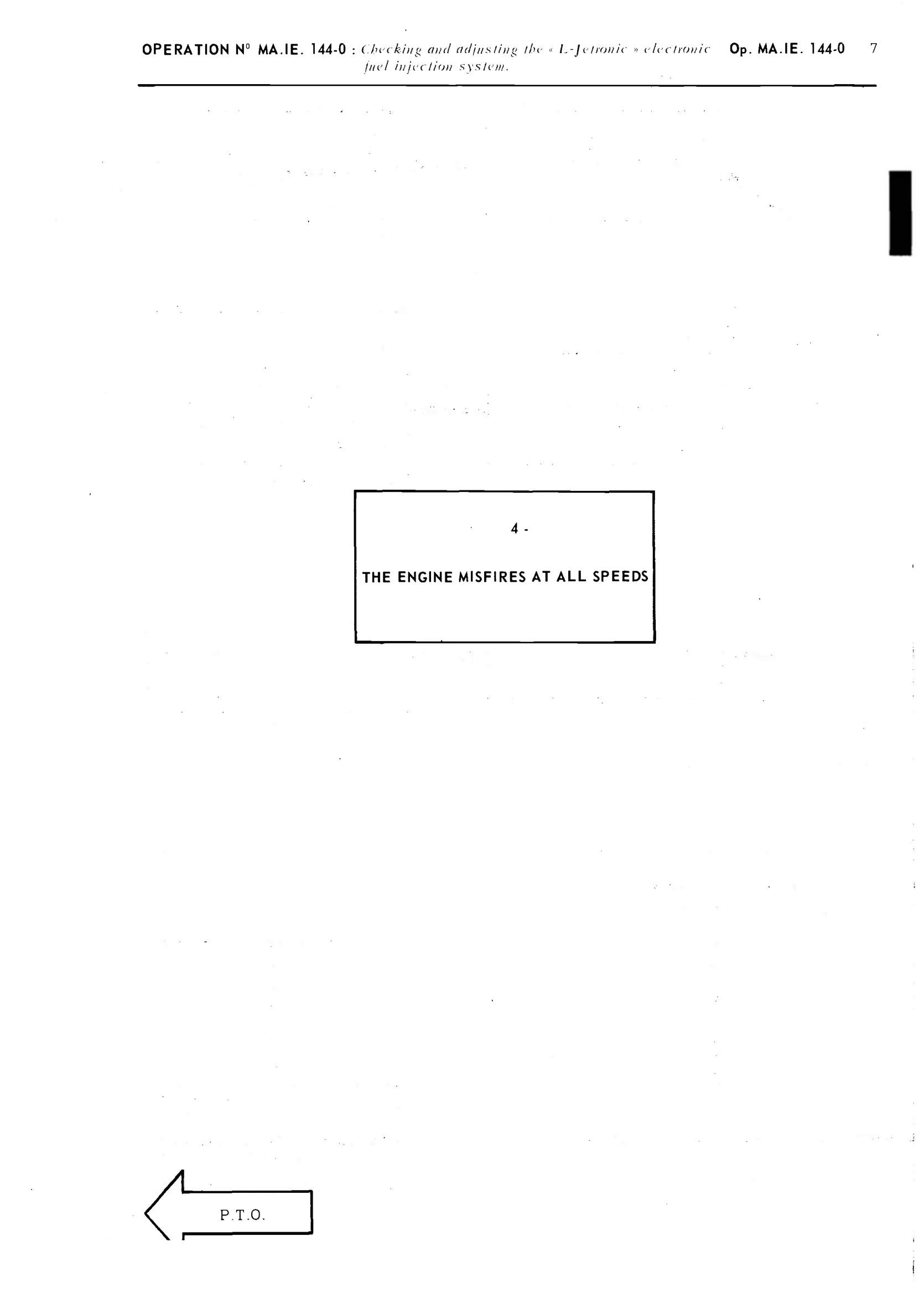 Unstable idle, excessive consumption, page 125 of 389 — CX Repair Manual — Characteristics, Adjustments, Checks