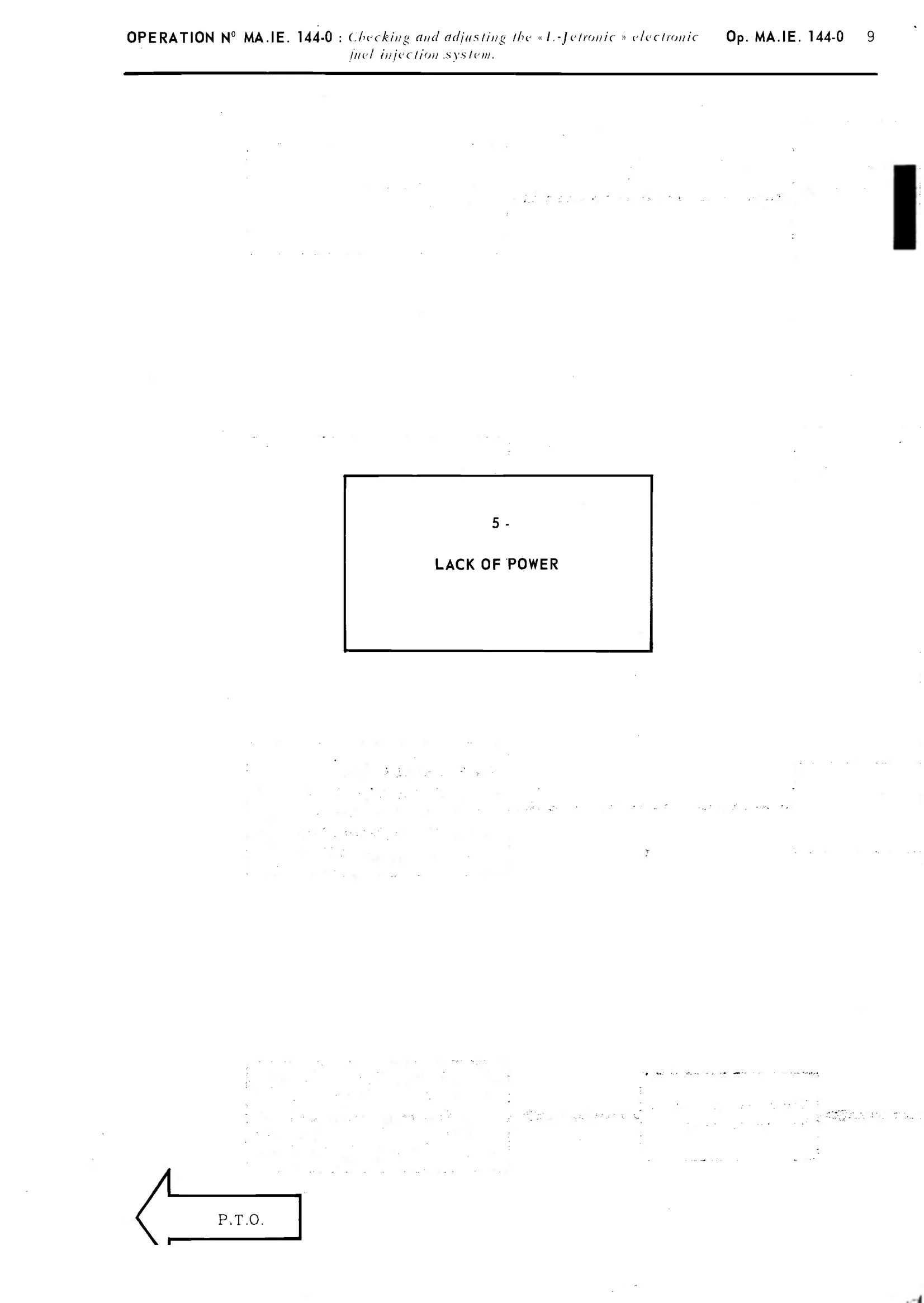 Misfiring at all speeds, page 128 of 389 — CX Repair Manual — Characteristics, Adjustments, Checks