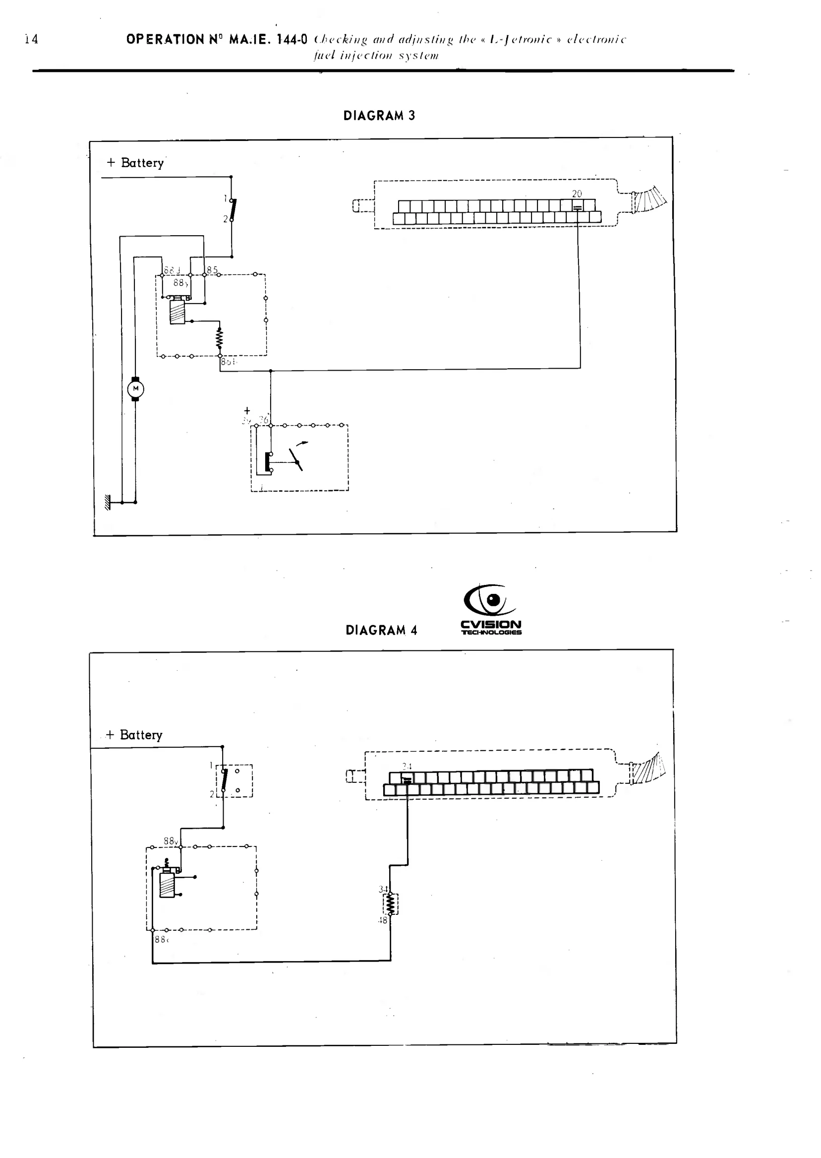Check and adjust injection, page 134 of 389 — CX Repair Manual — Characteristics, Adjustments, Checks