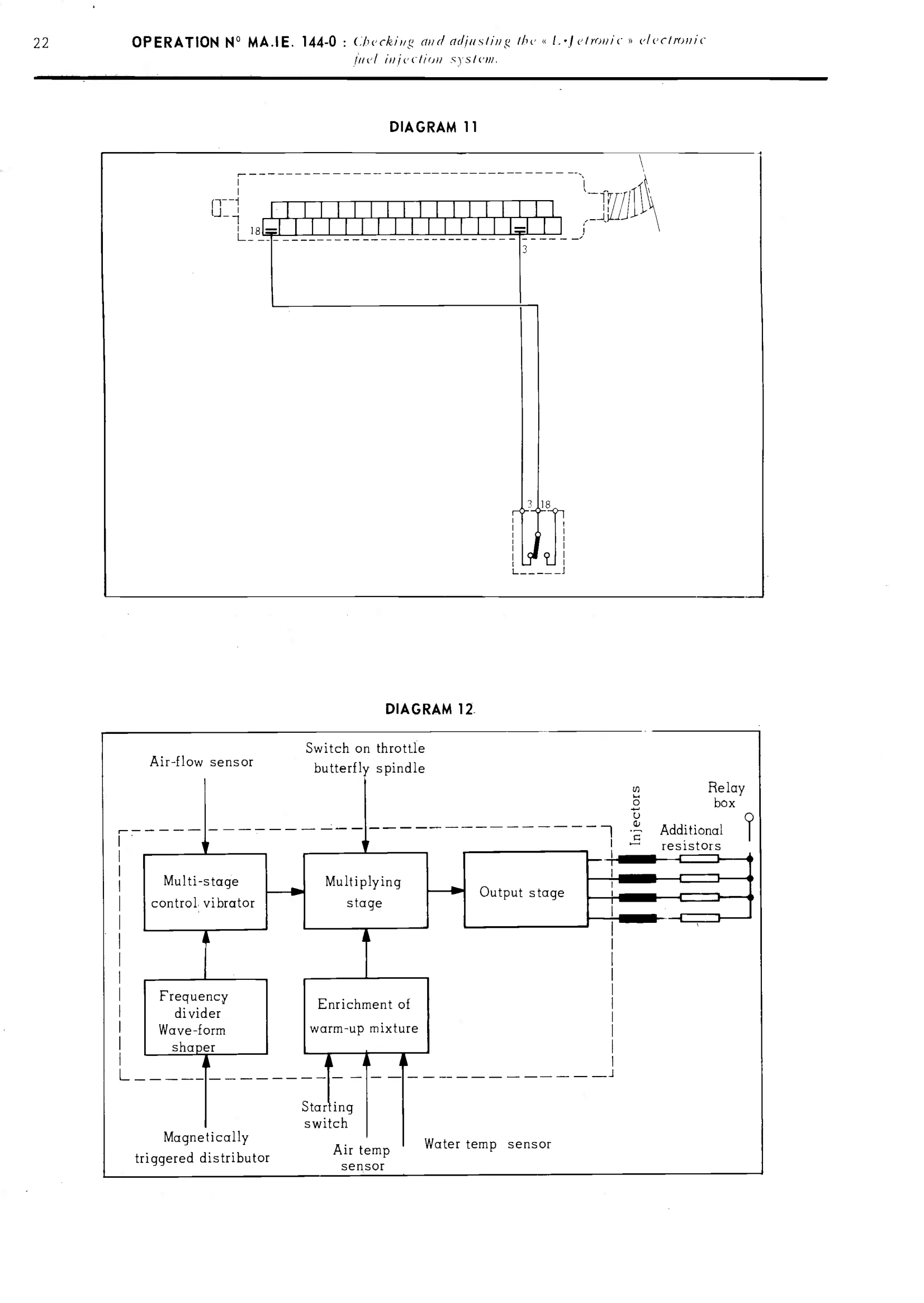 Check and adjust injection, page 142 of 389 — CX Repair Manual — Characteristics, Adjustments, Checks
