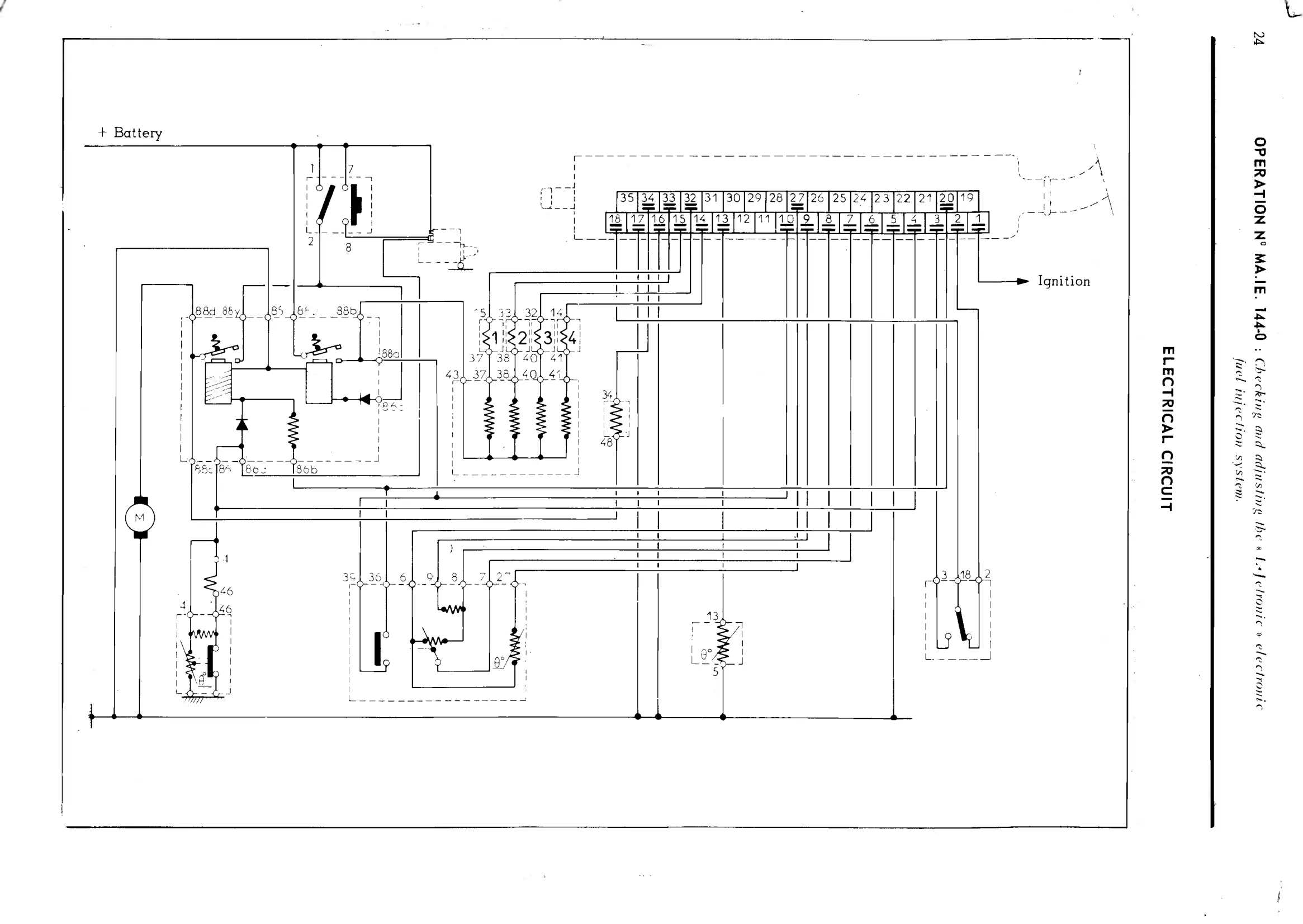 Check and adjust injection, page 144 of 389 — CX Repair Manual — Characteristics, Adjustments, Checks
