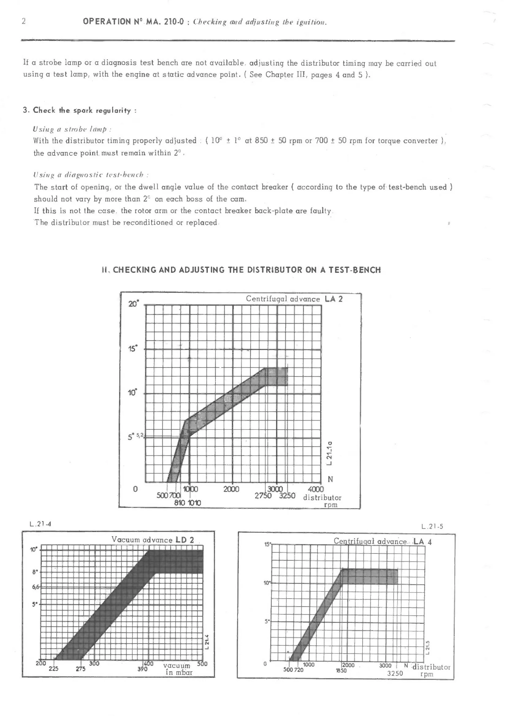 Checking distributor, page 157 of 389 — CX Repair Manual — Characteristics, Adjustments, Checks