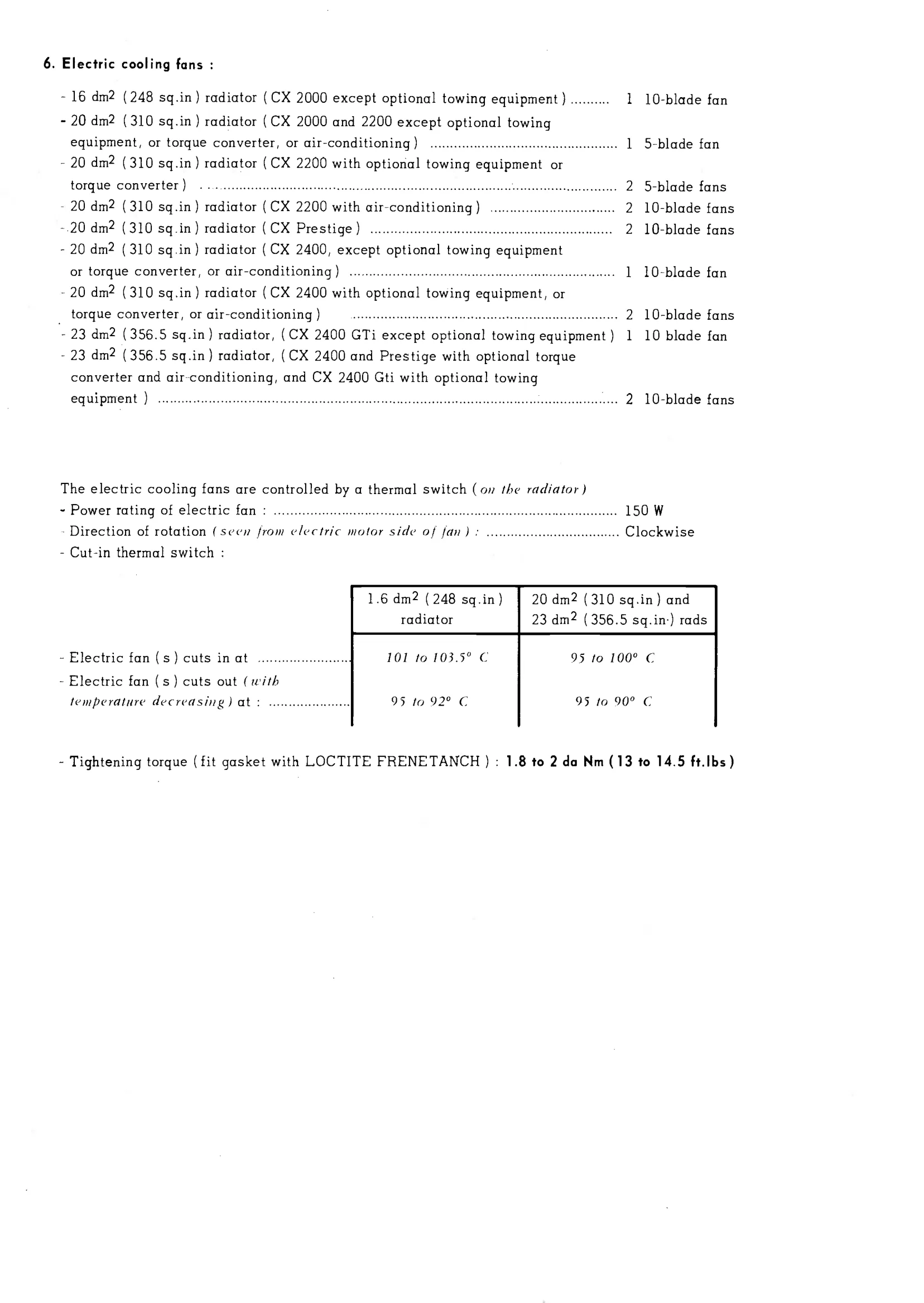 Characteristics, page 171 of 389 — CX Repair Manual — Characteristics, Adjustments, Checks