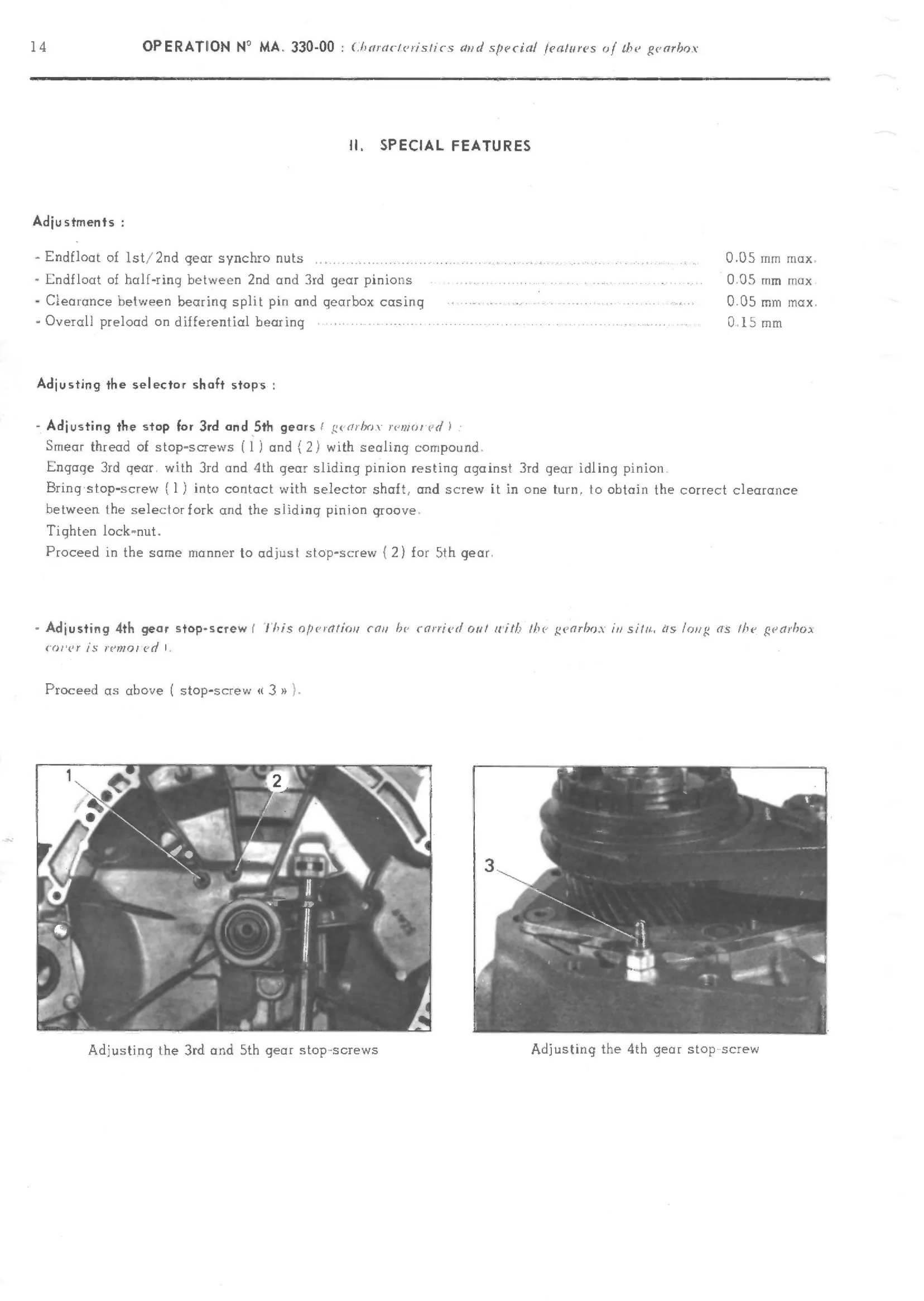5-speed, page 203 of 389 — CX Repair Manual — Characteristics, Adjustments, Checks