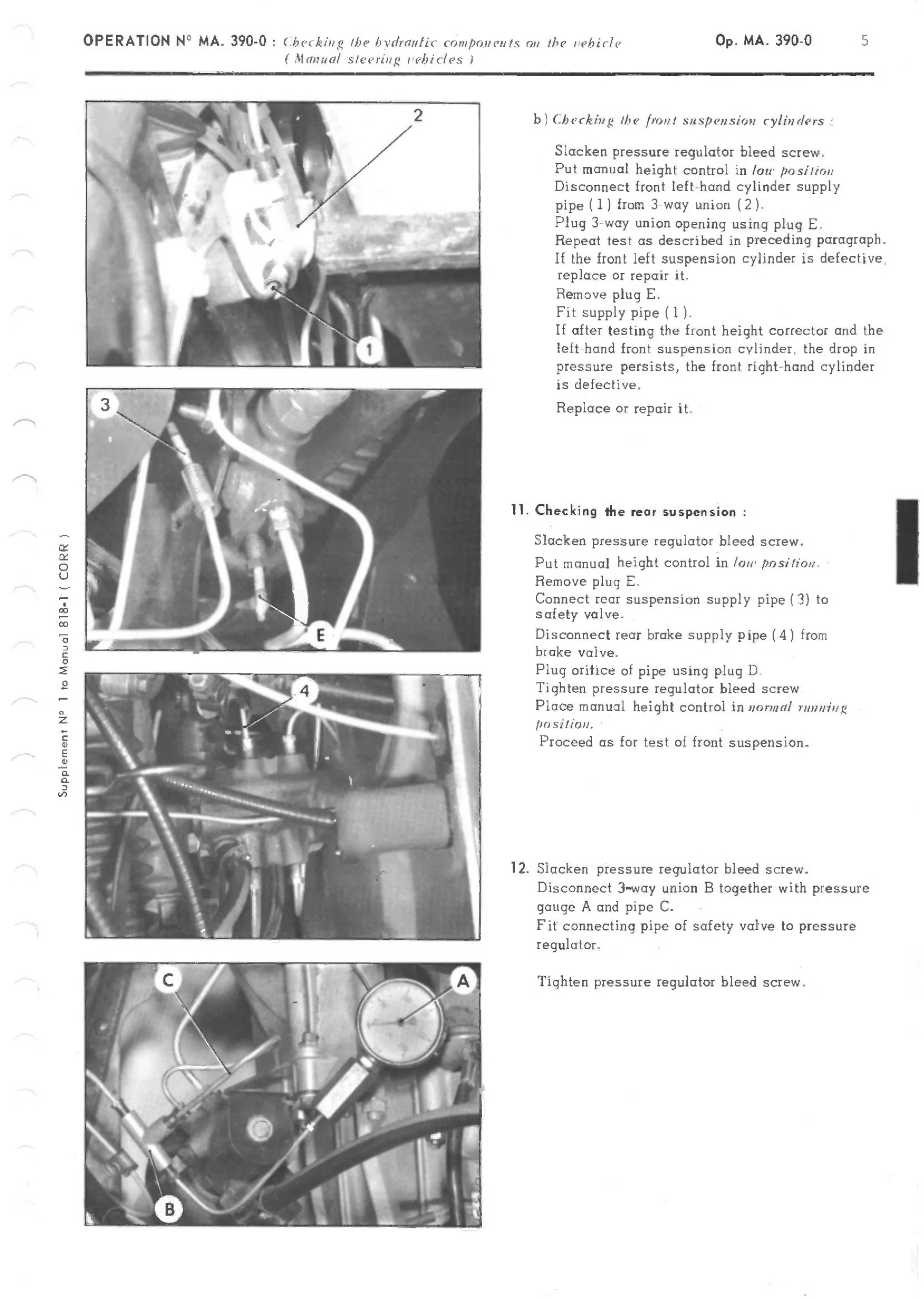 Checking hydraulic components, page 231 of 389 — CX Repair Manual — Characteristics, Adjustments, Checks