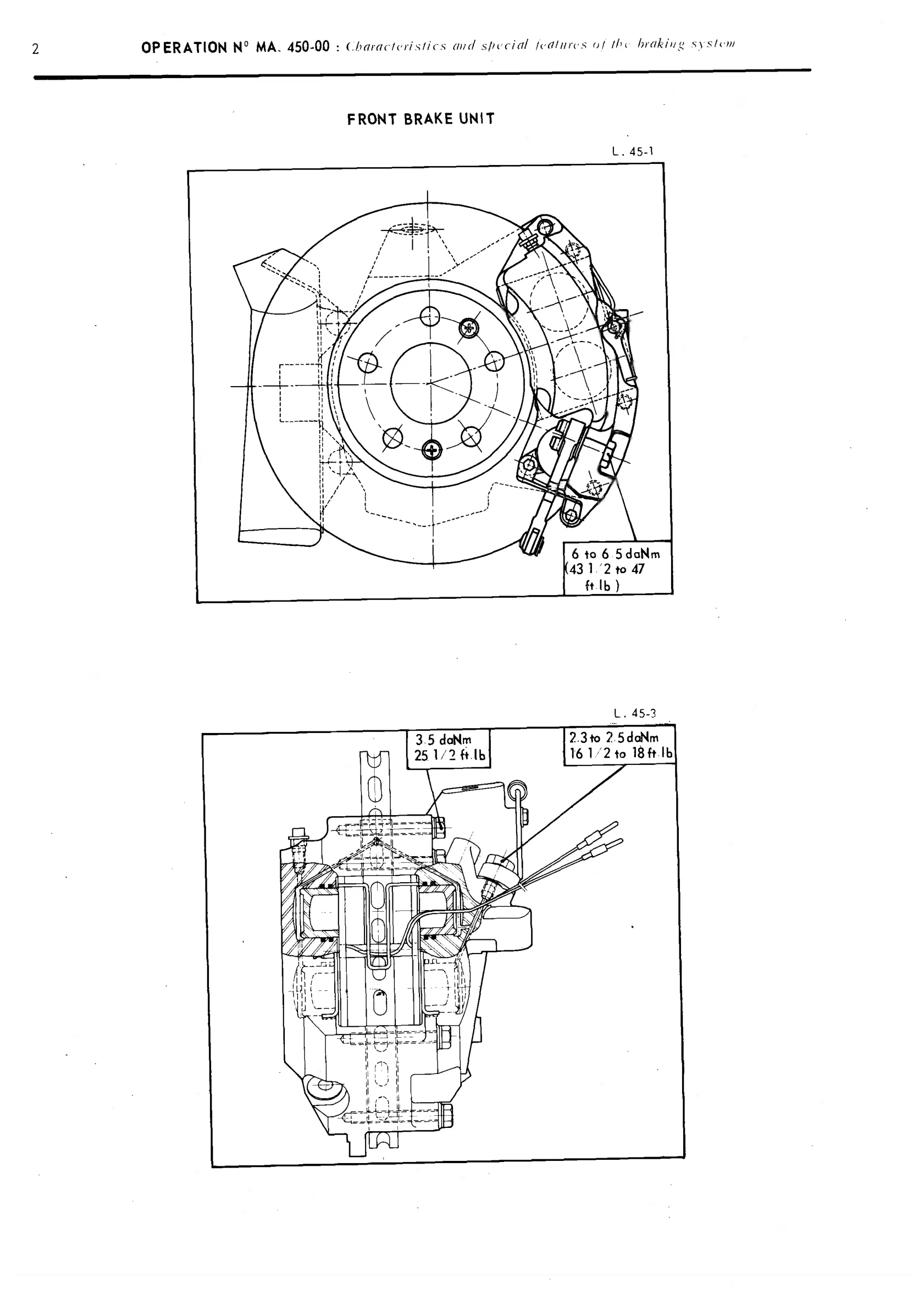 Brakes, page 274 of 389 — CX Repair Manual — Characteristics, Adjustments, Checks