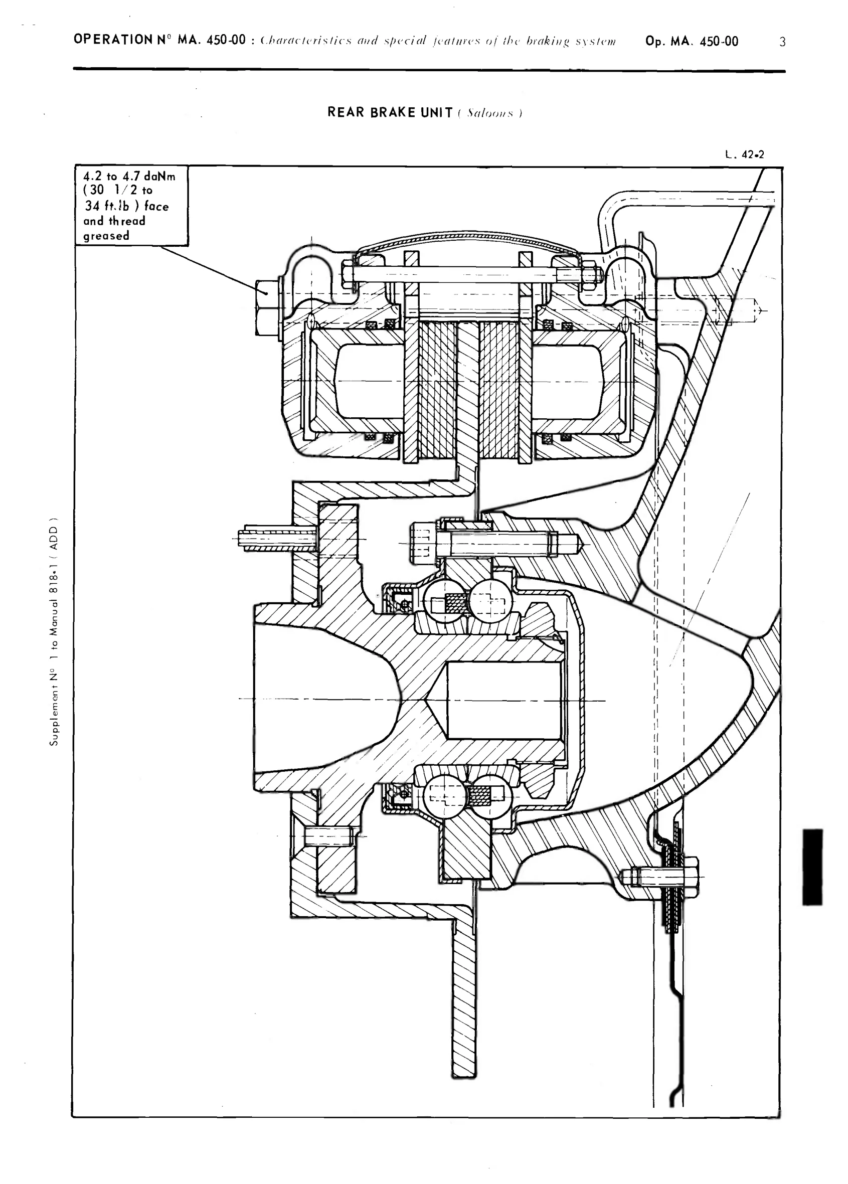 Brakes, page 275 of 389 — CX Repair Manual — Characteristics, Adjustments, Checks