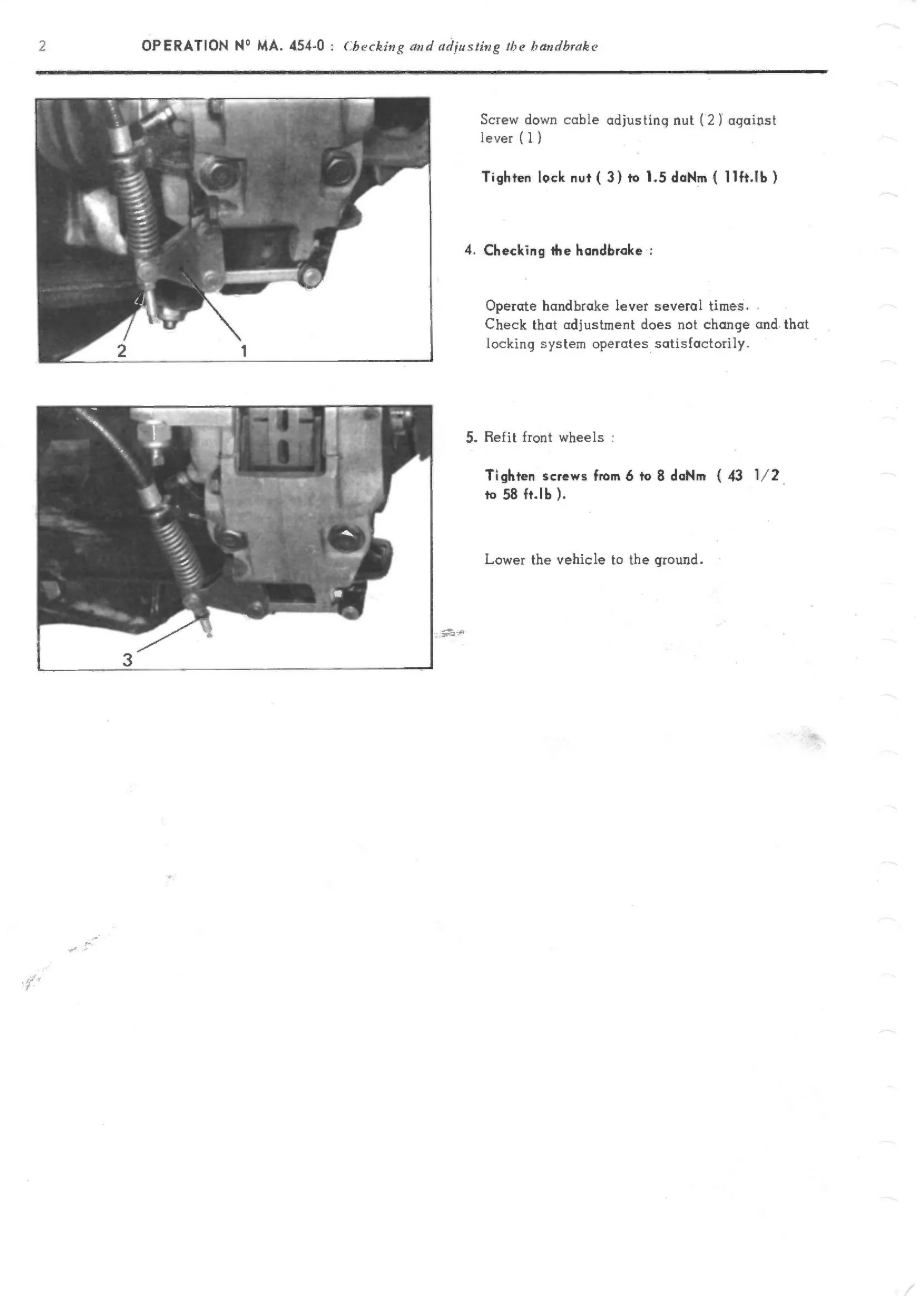 Brakes, page 287 of 389 — CX Repair Manual — Characteristics, Adjustments, Checks