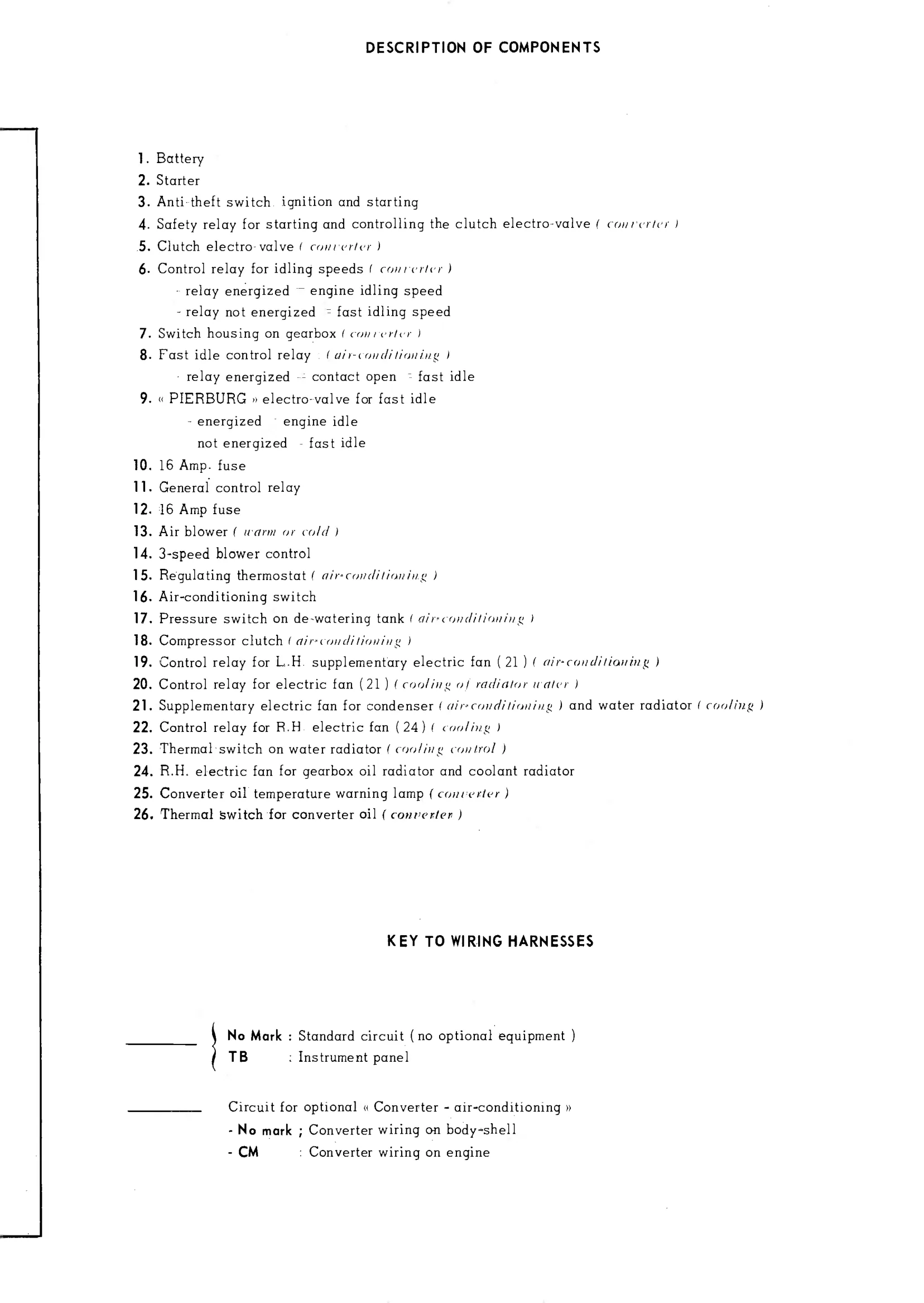 Air conditioning, page 327 of 389 — CX Repair Manual — Characteristics, Adjustments, Checks