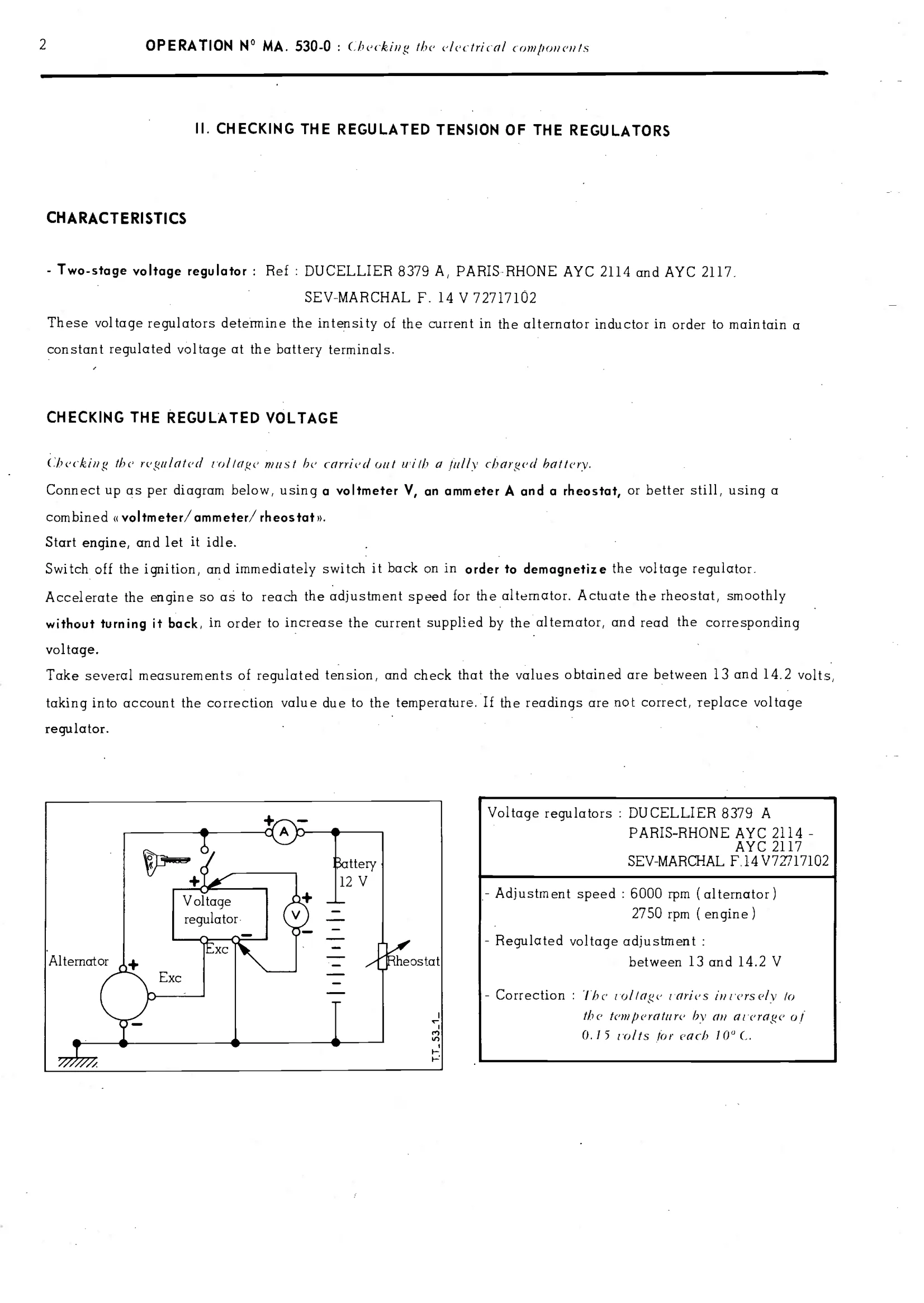 Alternators, page 349 of 389 — CX Repair Manual — Characteristics, Adjustments, Checks
