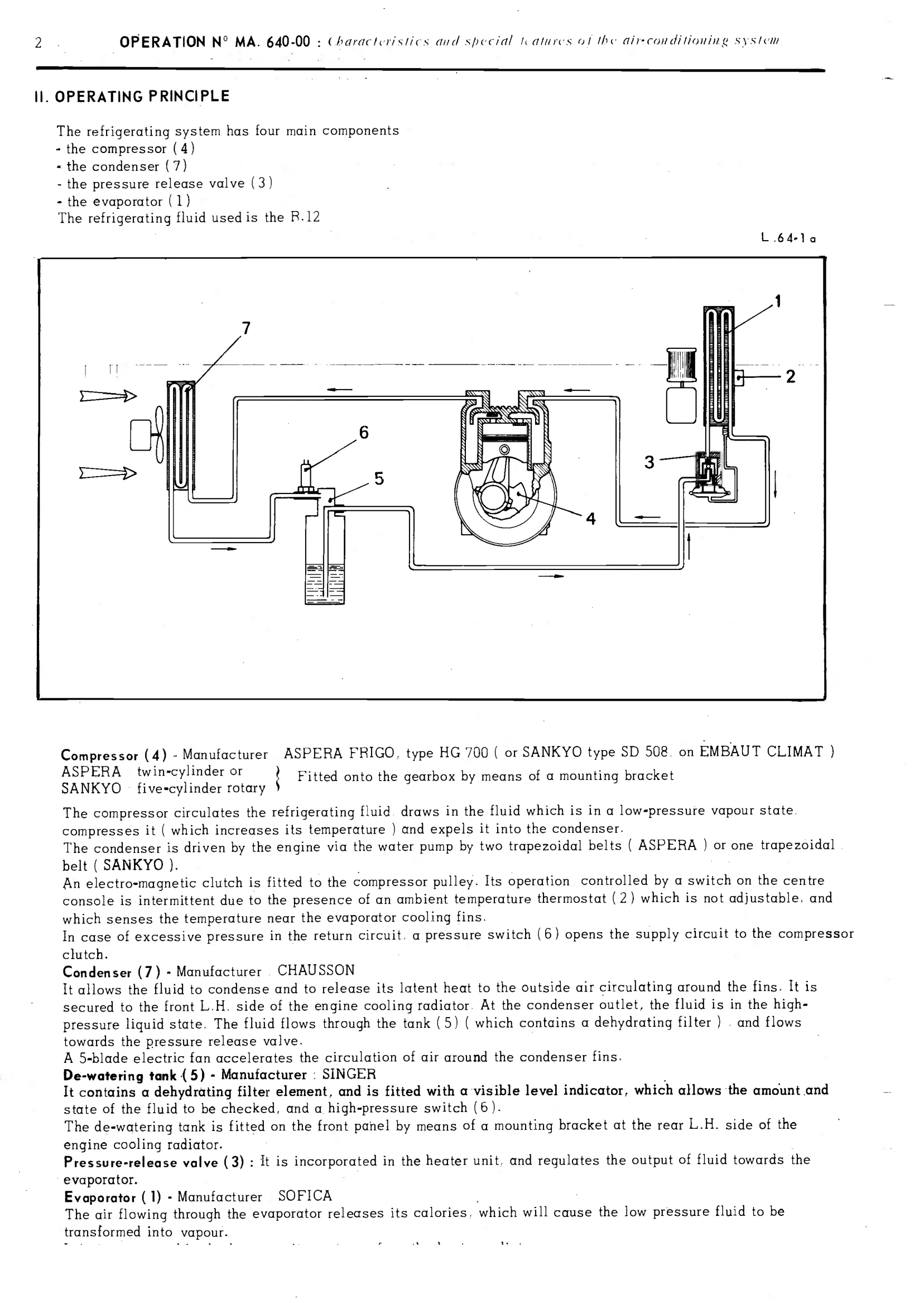 Air conditioning, page 357 of 389 — CX Repair Manual — Characteristics, Adjustments, Checks
