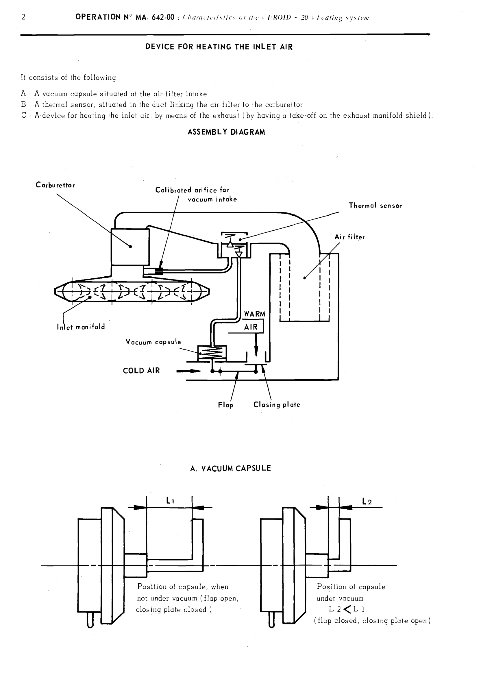 -20 Heating system, page 372 of 389 — CX Repair Manual — Characteristics, Adjustments, Checks
