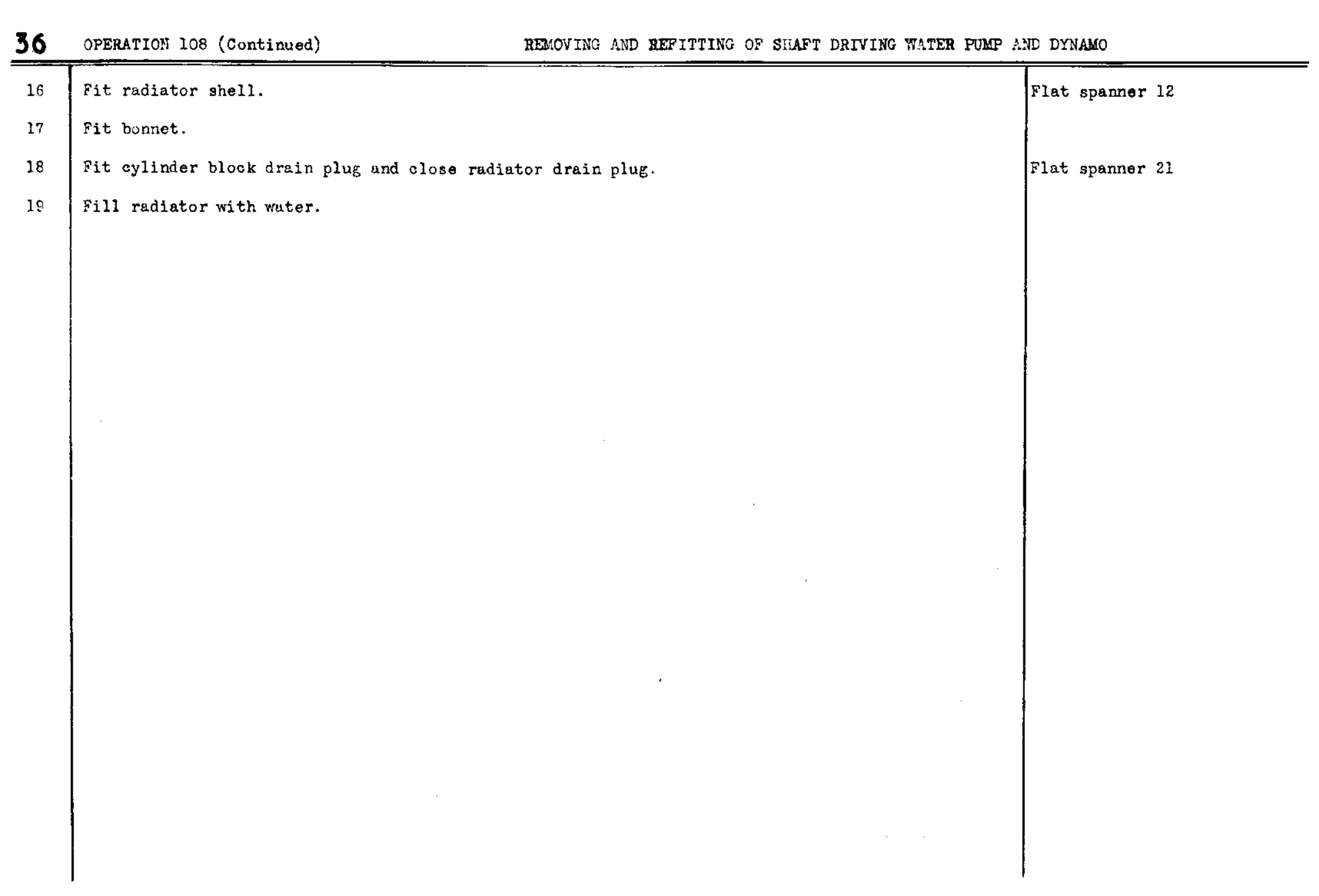Removing – Sgaft Driving Water Pump, page 39 of 260 — Twelve & Fifteen Repair Manual — Text