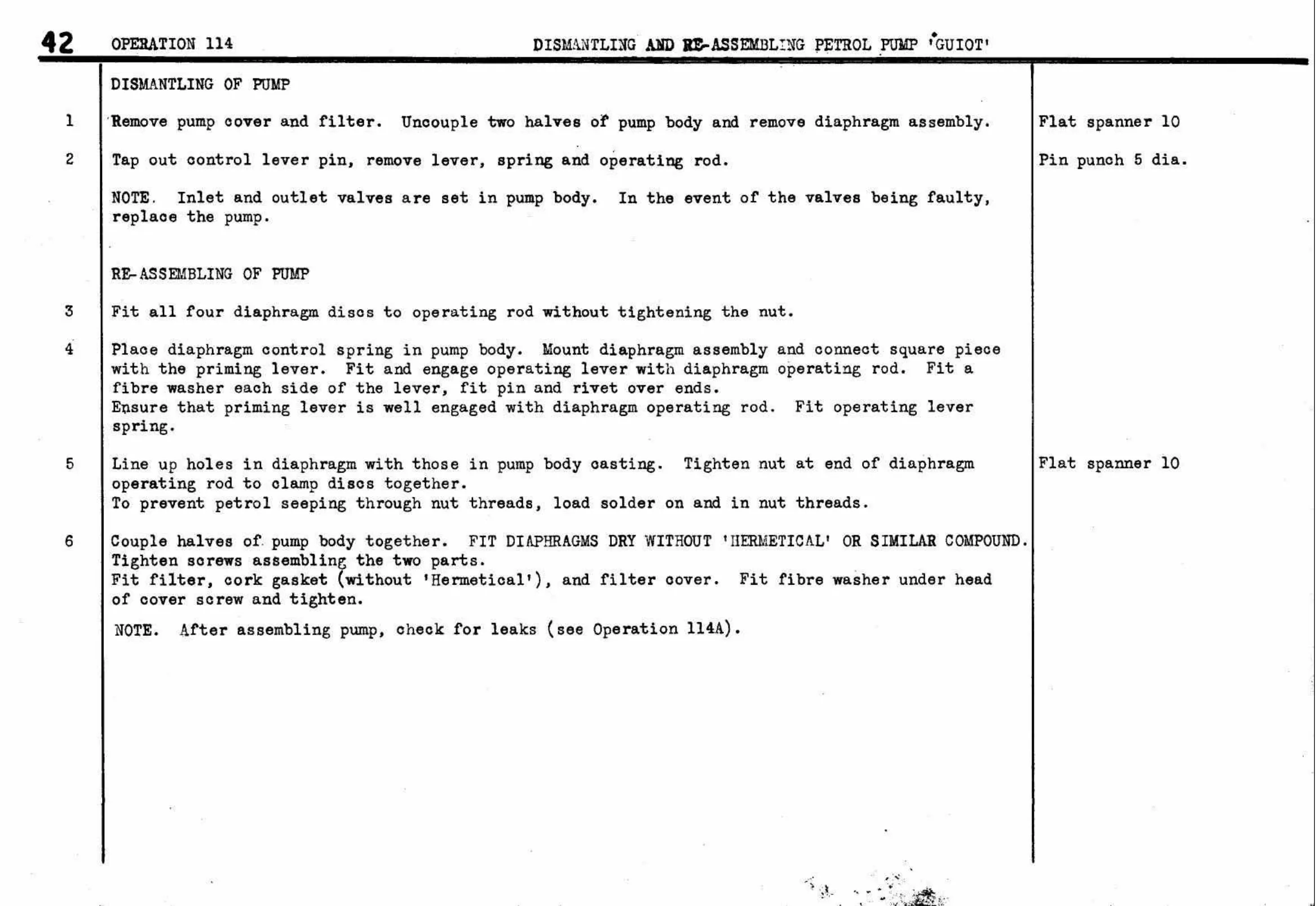Dismantling And – Re-Assembling Petrol, page 45 of 260 — Twelve & Fifteen Repair Manual — Text