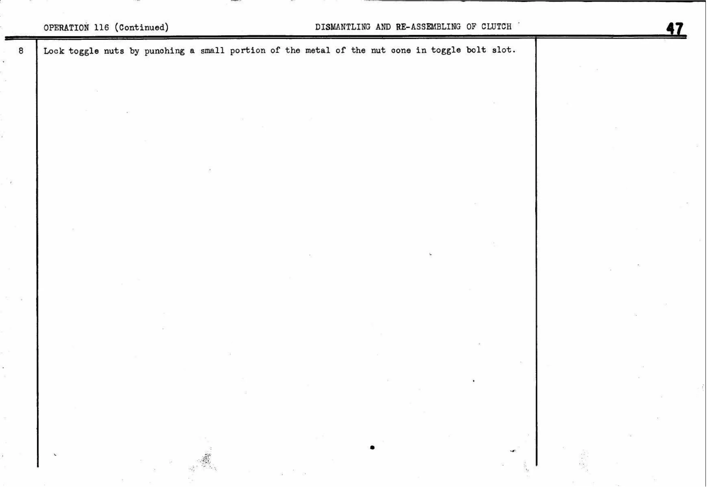Dismantling – Clutch, page 50 of 260 — Twelve & Fifteen Repair Manual — Text