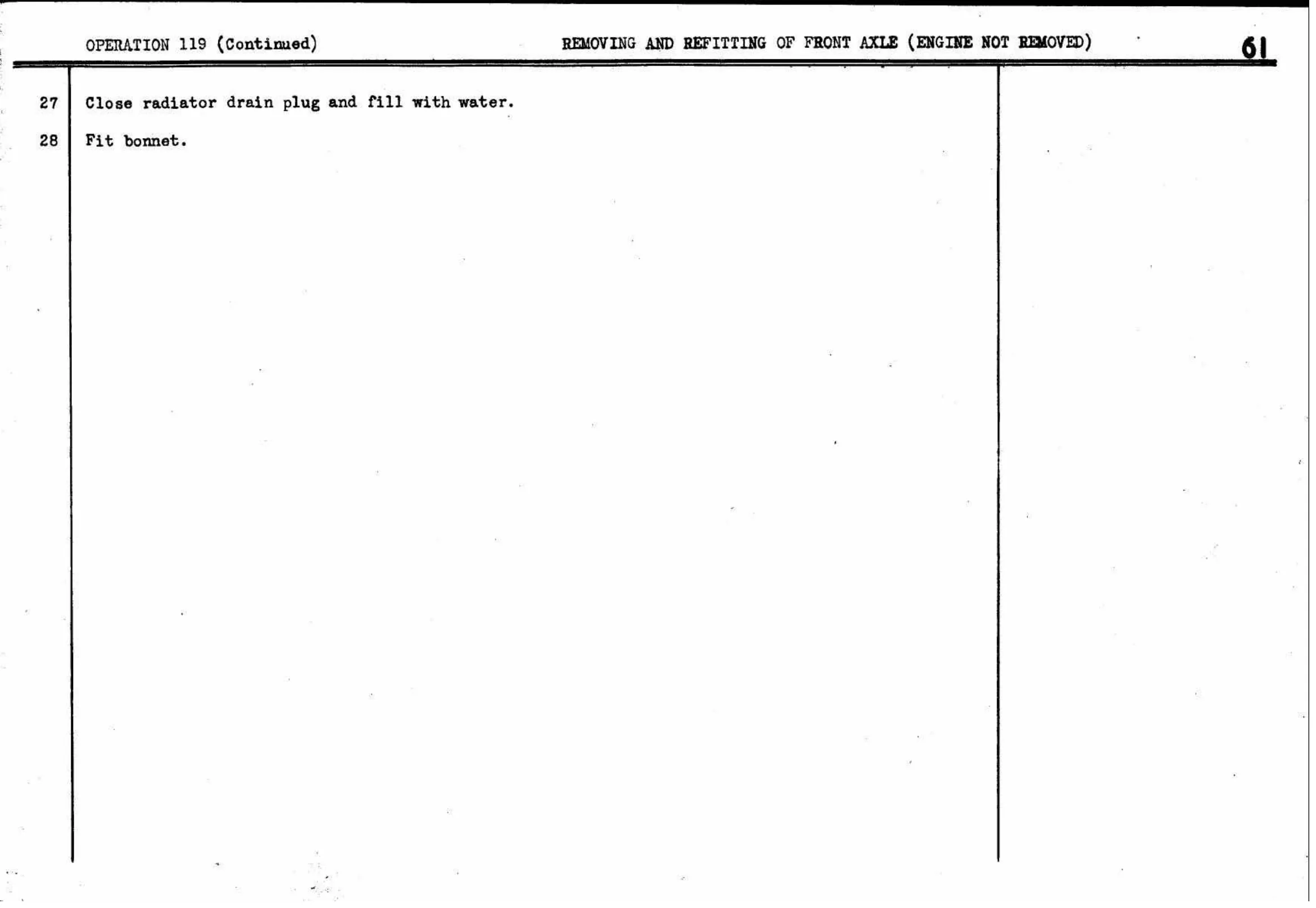 Removing – Front Axle, page 64 of 260 — Twelve & Fifteen Repair Manual — Text