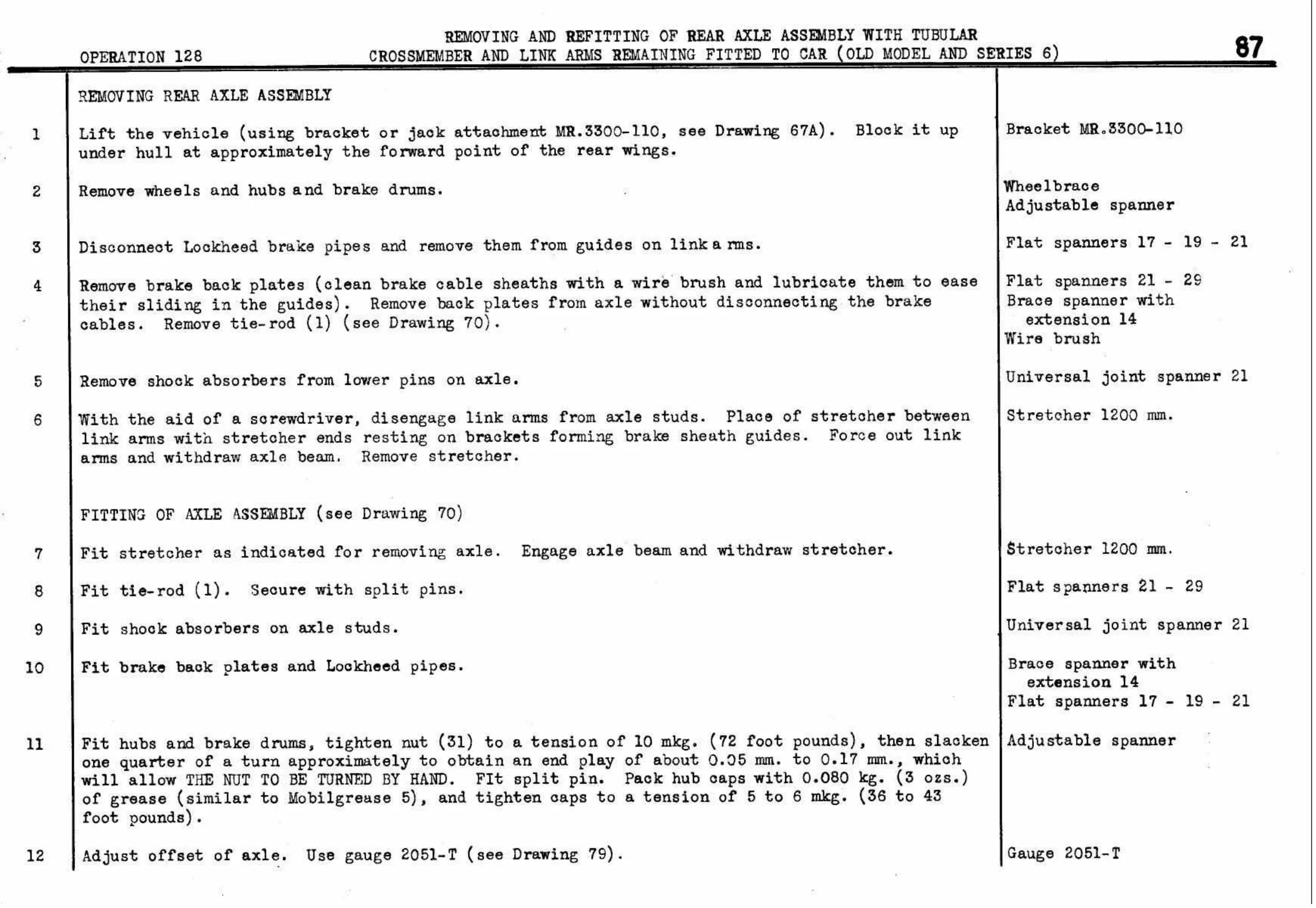 Crossmember And – Link Arms, page 90 of 260 — Twelve & Fifteen Repair Manual — Text