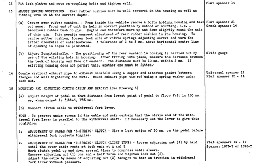 Adjust suspension, page 13 — Twelve & Fifteen Repair Manual — Text