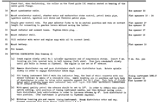 Set distributor, page 14 — Twelve & Fifteen Repair Manual — Text