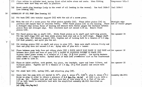 Oil pump, page 23 — Twelve & Fifteen Repair Manual — Text