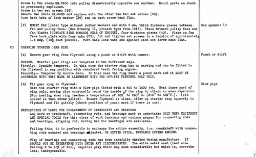 Change starter gear ring, page 25 — Twelve & Fifteen Repair Manual — Text