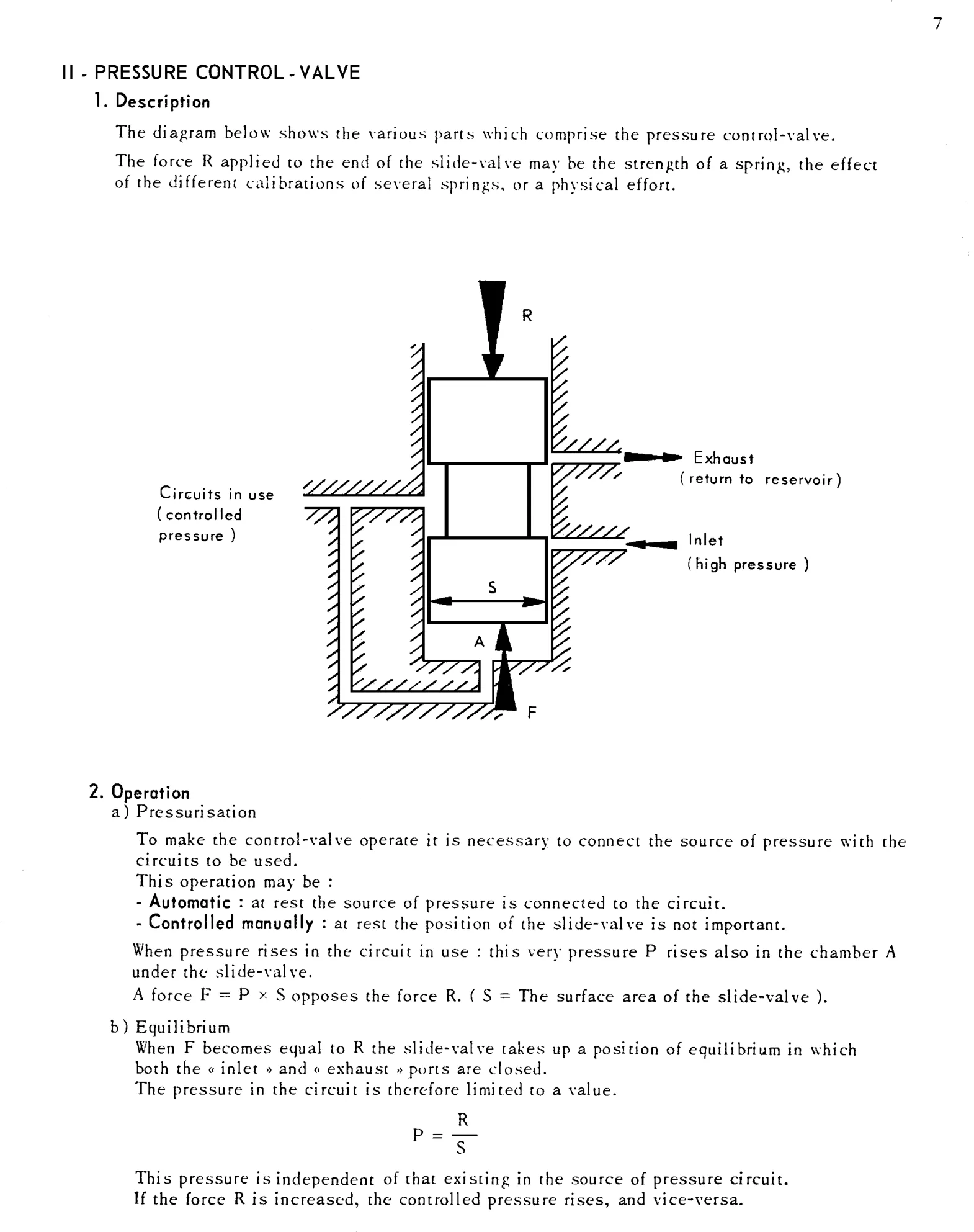 Pressure control valve, page 8 of 91 — 844 Hydraulics Course Notes